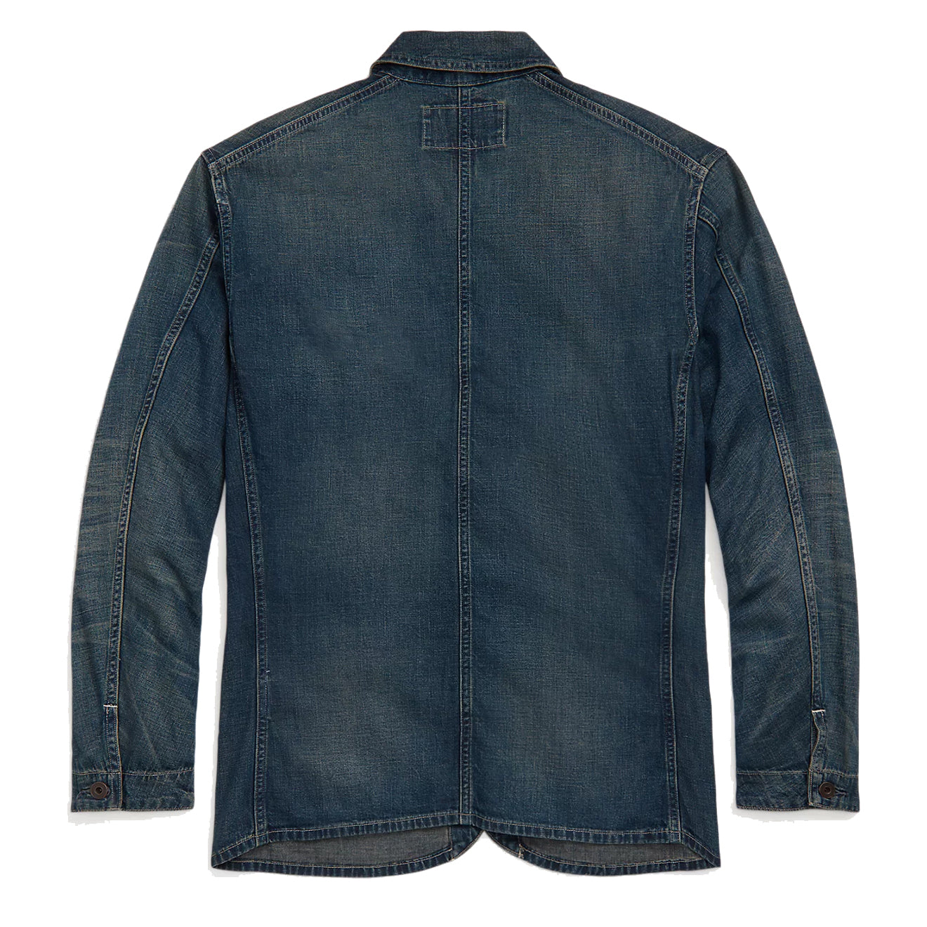 RRL by Ralph Lauren Cotton-Linen Denim Engineer Jacket Torrington Wash - The Sporting Lodge