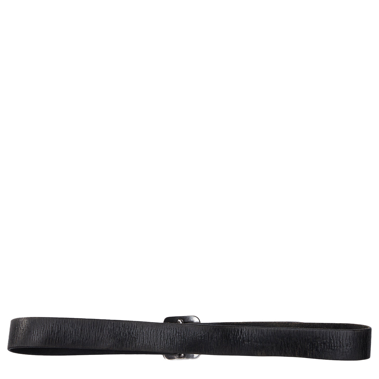 RRL by Ralph Lauren Hand-Tooled Leather Belt Black
