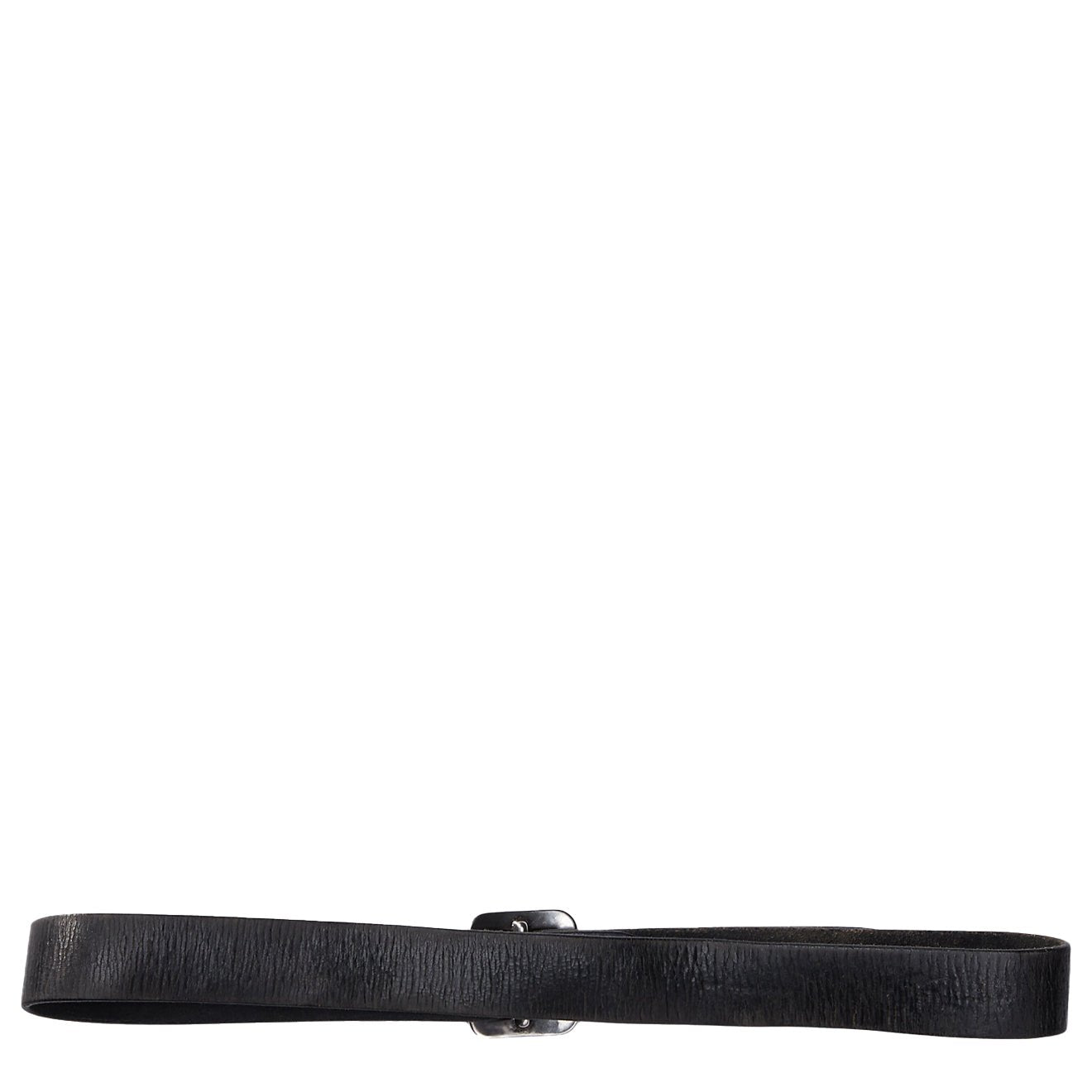 RRL by Ralph Lauren Hand-Tooled Leather Belt Black - The Sporting Lodge
