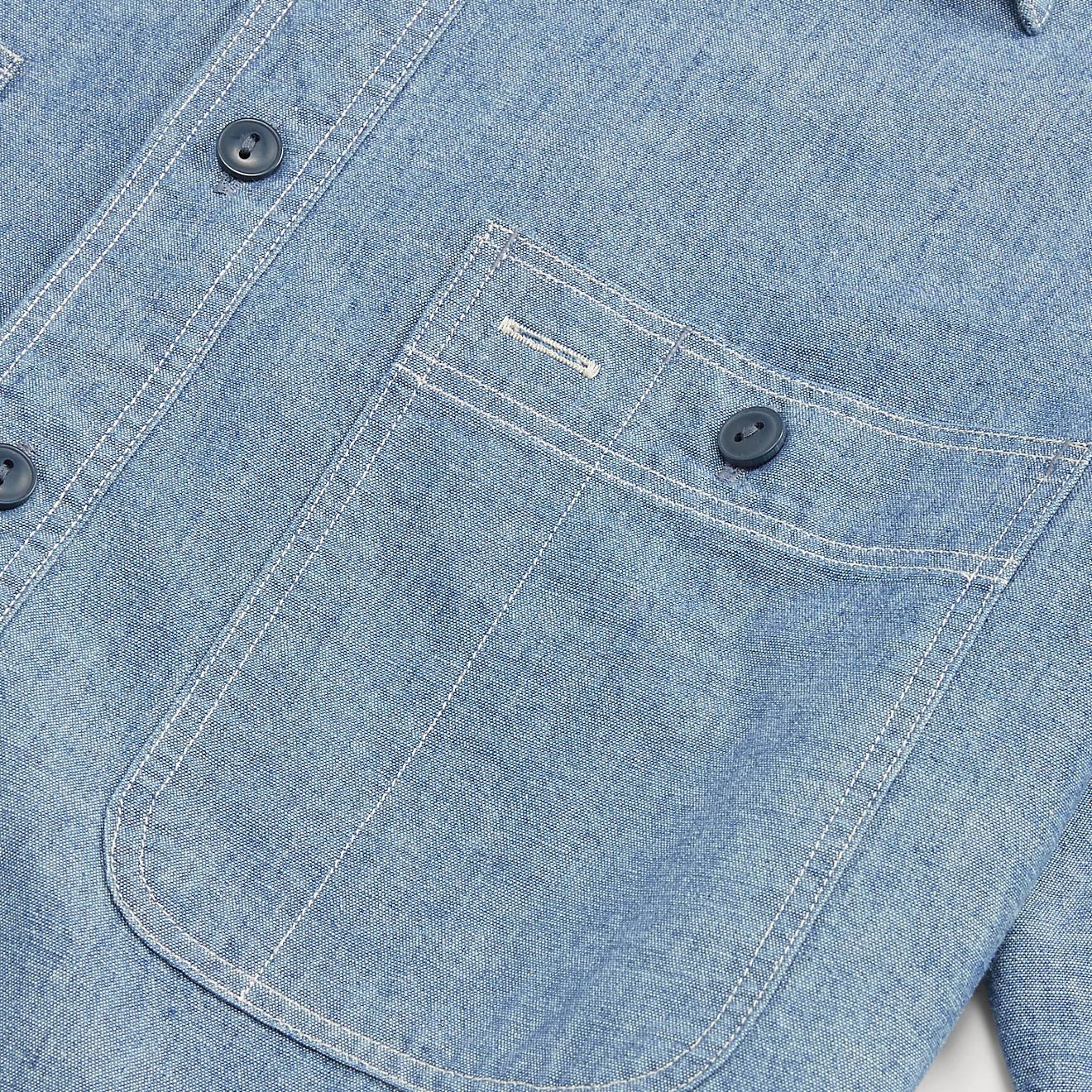 RRL by Ralph Lauren Indigo Chambray S/S Workshirt Indigo - The Sporting Lodge