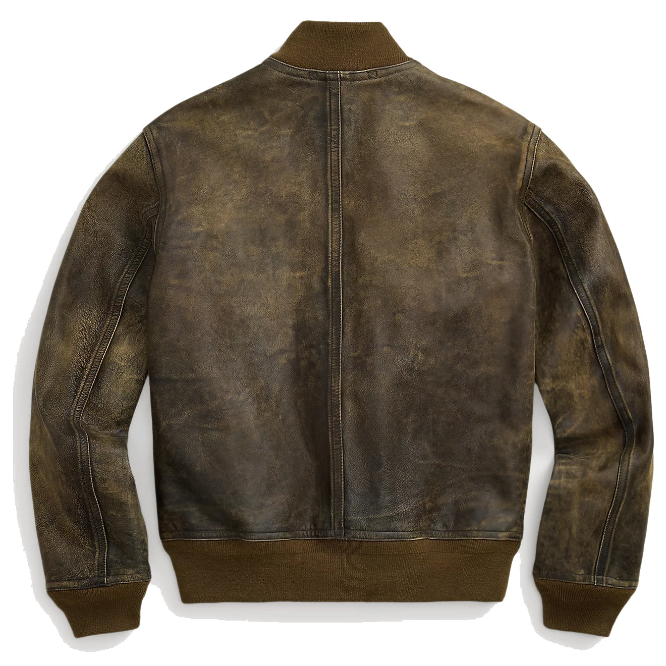 RRL by Ralph Lauren Indigo Leather Bomber Jacket Vintage Indigo - The Sporting Lodge