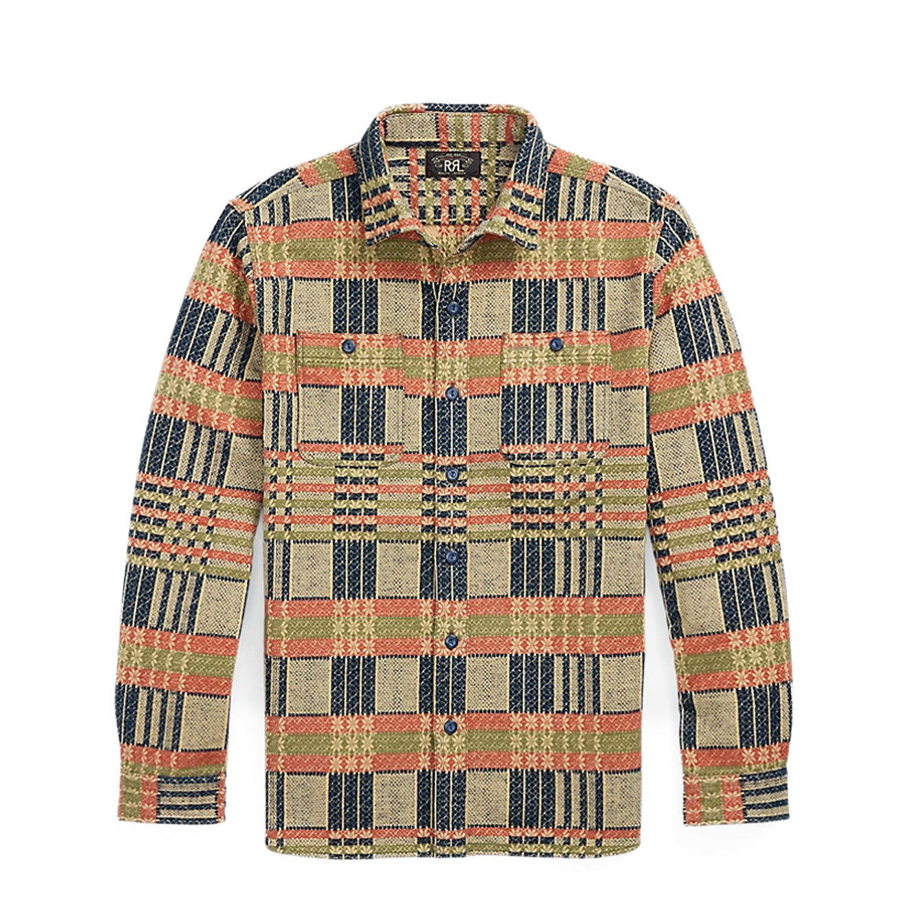 RRL by Ralph Lauren Jacquard Workshirt Navy Multi