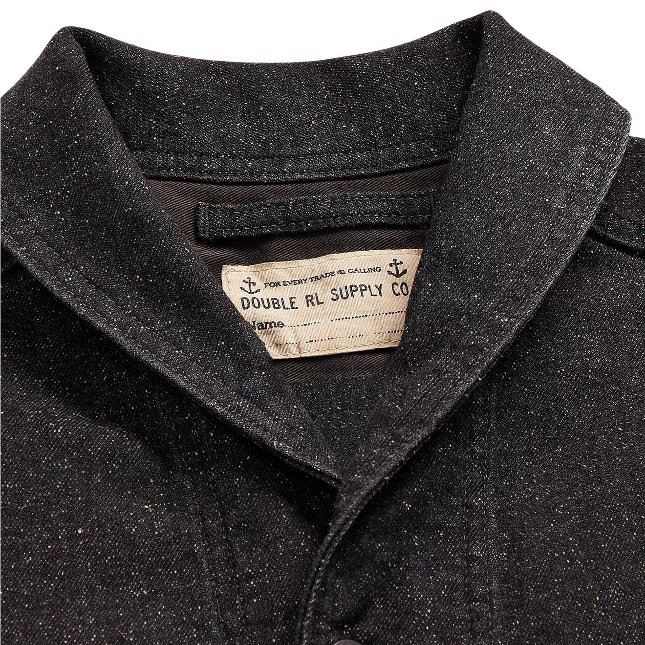 RRL by Ralph Lauren Jaspe Denim Shirt Jacket Black - The Sporting Lodge