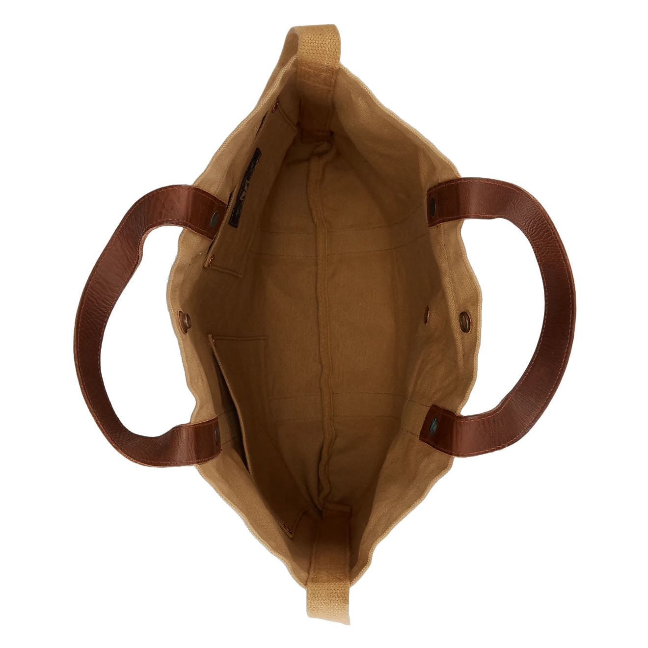 RRL by Ralph Lauren Leather - Trim Canvas Tote Khaki/Brown - The Sporting Lodge