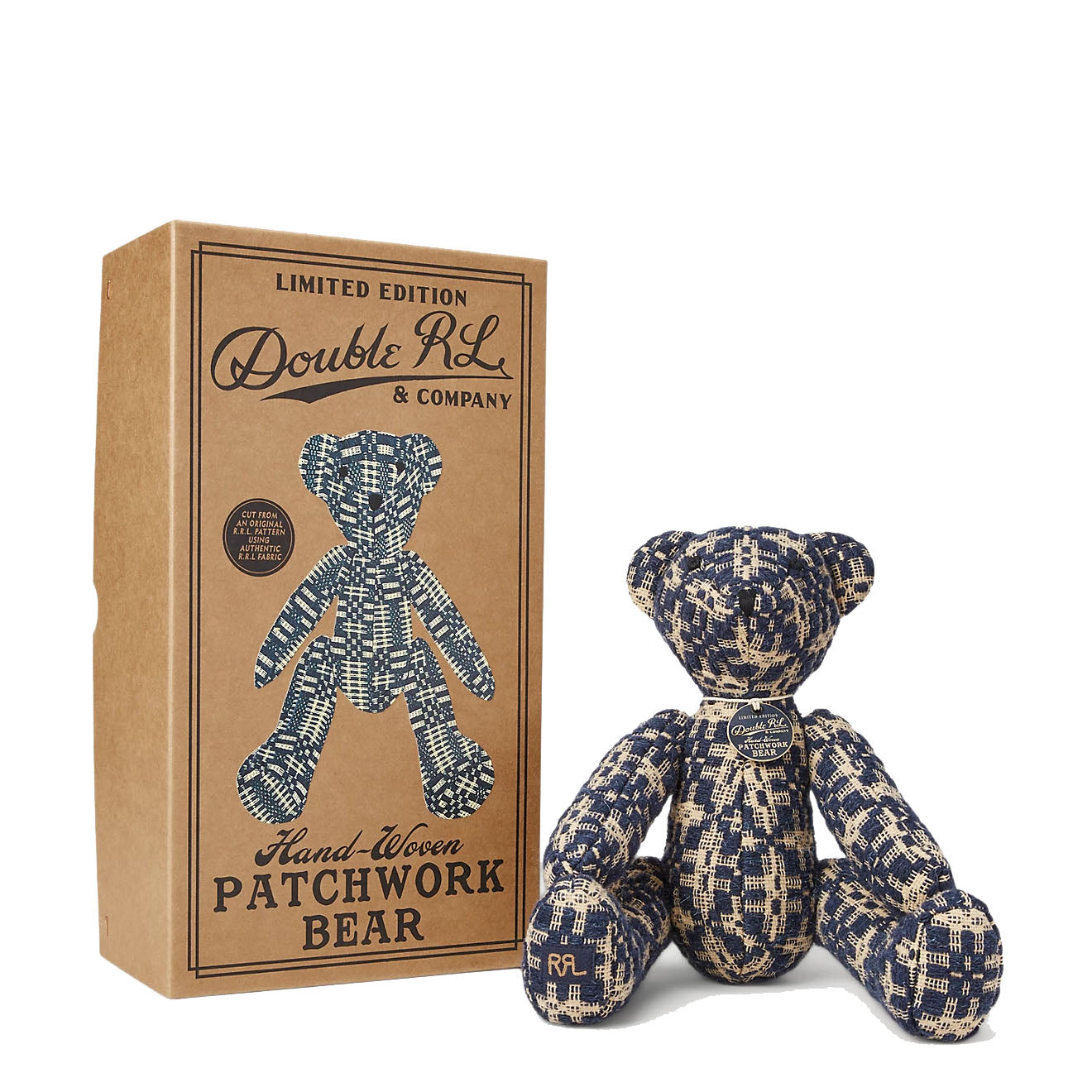 RRL by Ralph Lauren Limited-Edition Handwoven Bear Blue/Cream - The Sporting Lodge