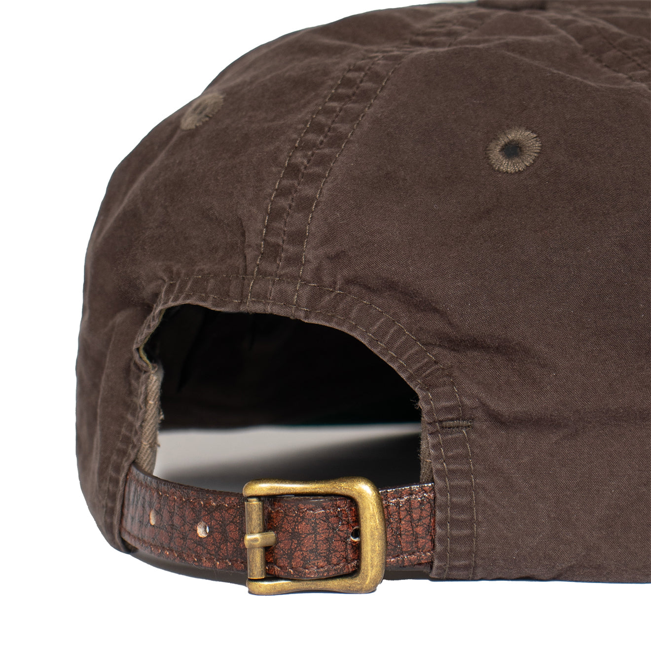 RRL by Ralph Lauren Oilcloth Ball Cap Dark Brown - The Sporting Lodge