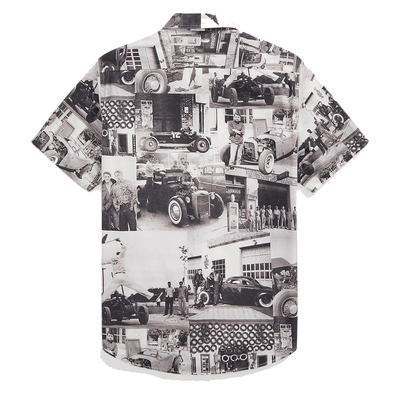 RRL by Ralph Lauren Photo-Print Twill Workshirt Black/White - The Sporting Lodge