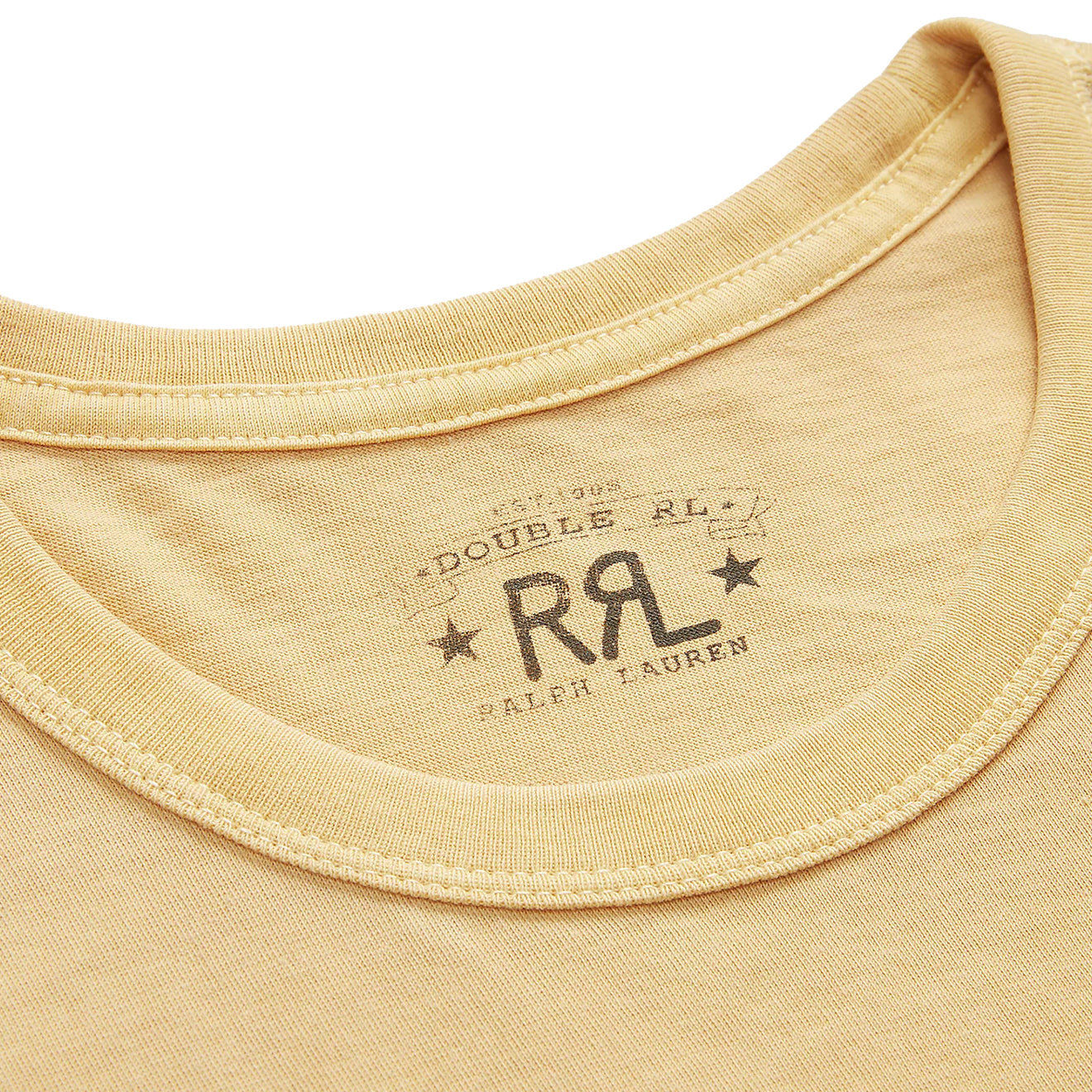 RRL by Ralph Lauren RRL Ranch Logo T-Shirt Yellow - The Sporting Lodge
