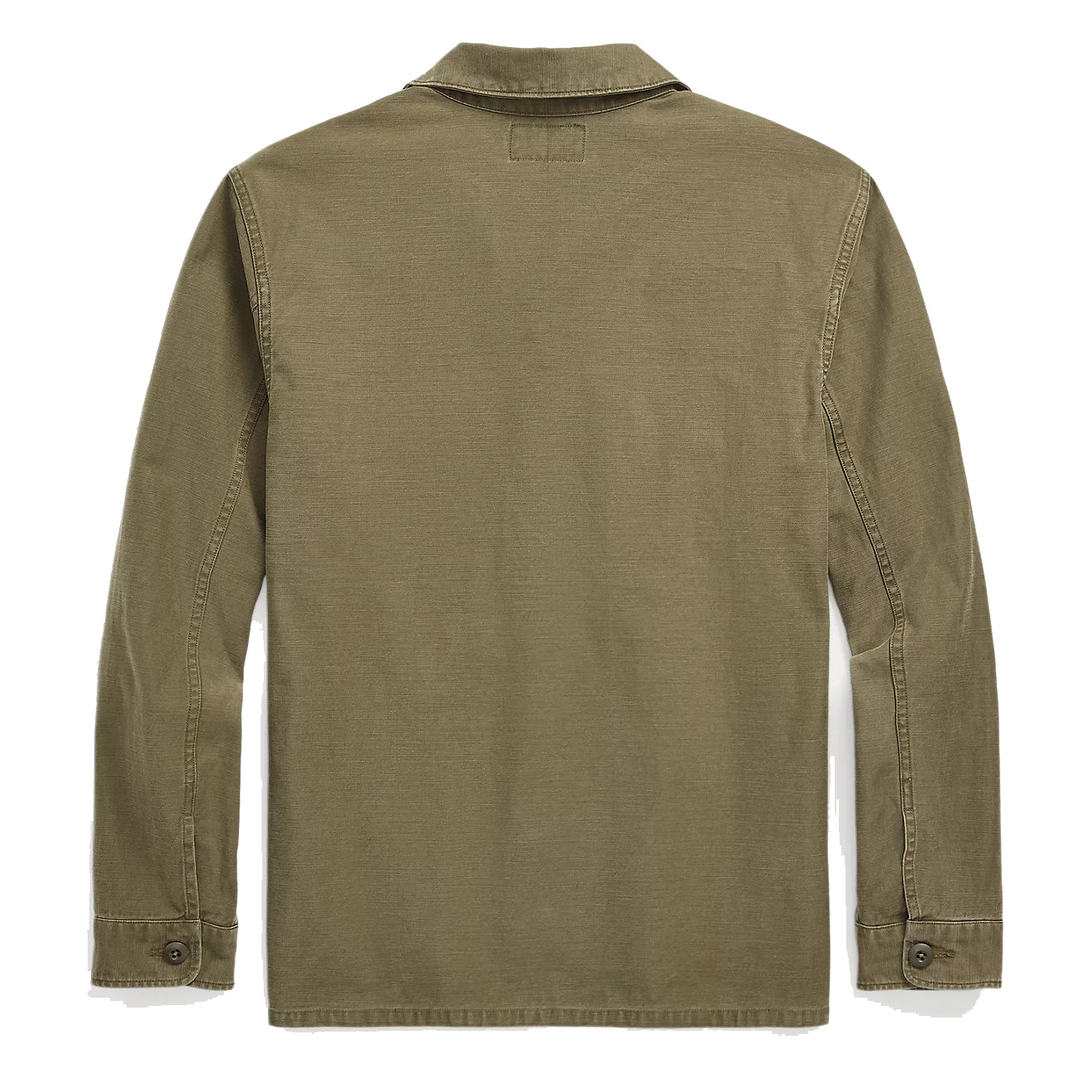 RRL by Ralph Lauren Reverse-Sateen Overshirt Olive - The Sporting Lodge