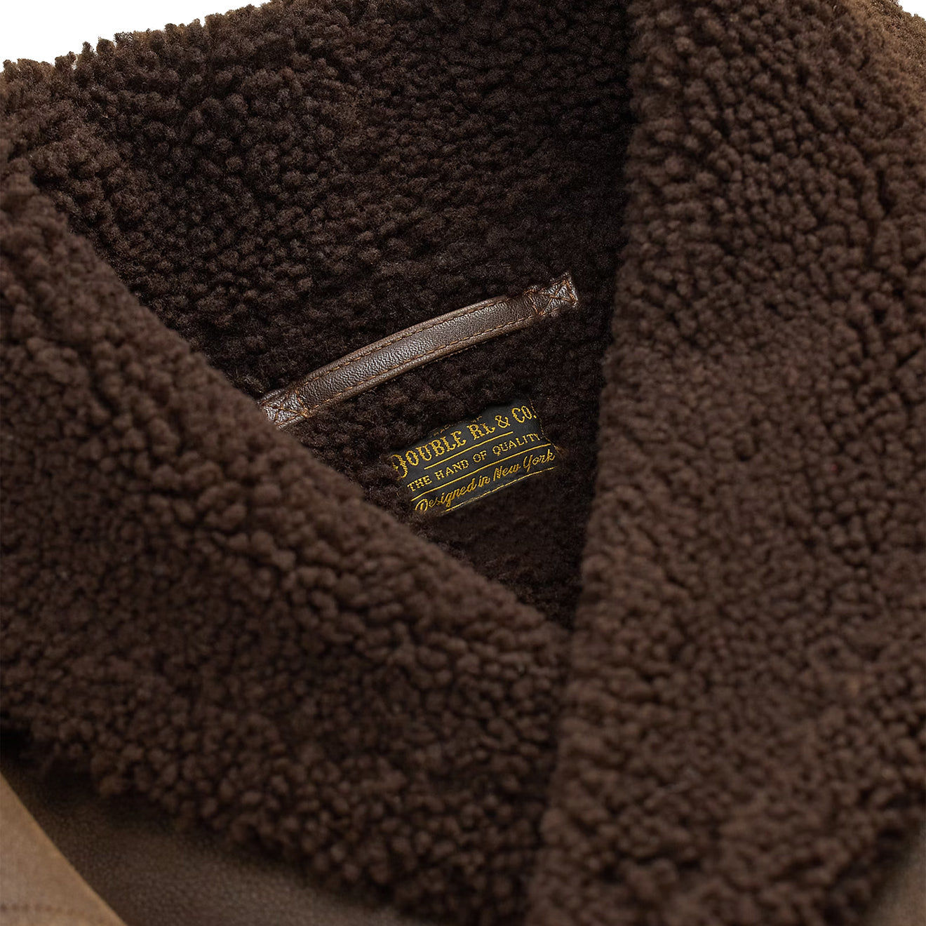 RRL by Ralph Lauren Shearling Coat Vintage Chocolate