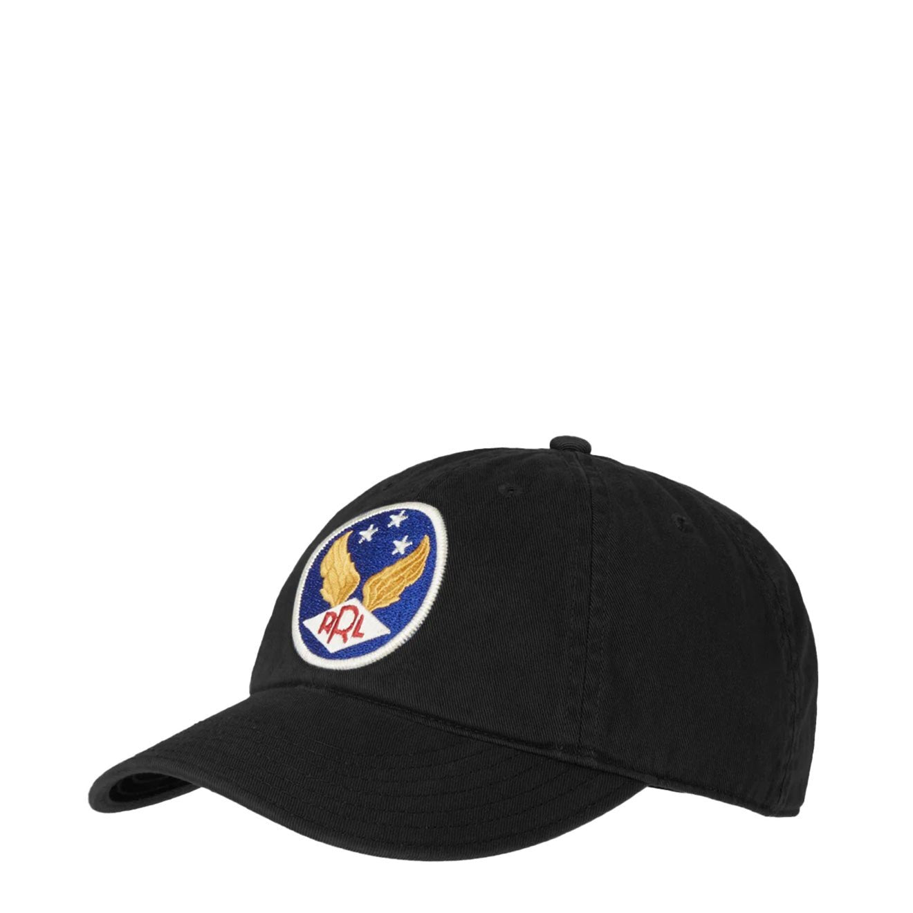 RRL by Ralph Lauren Winged - Logo Twill Ball Cap Black - The Sporting Lodge