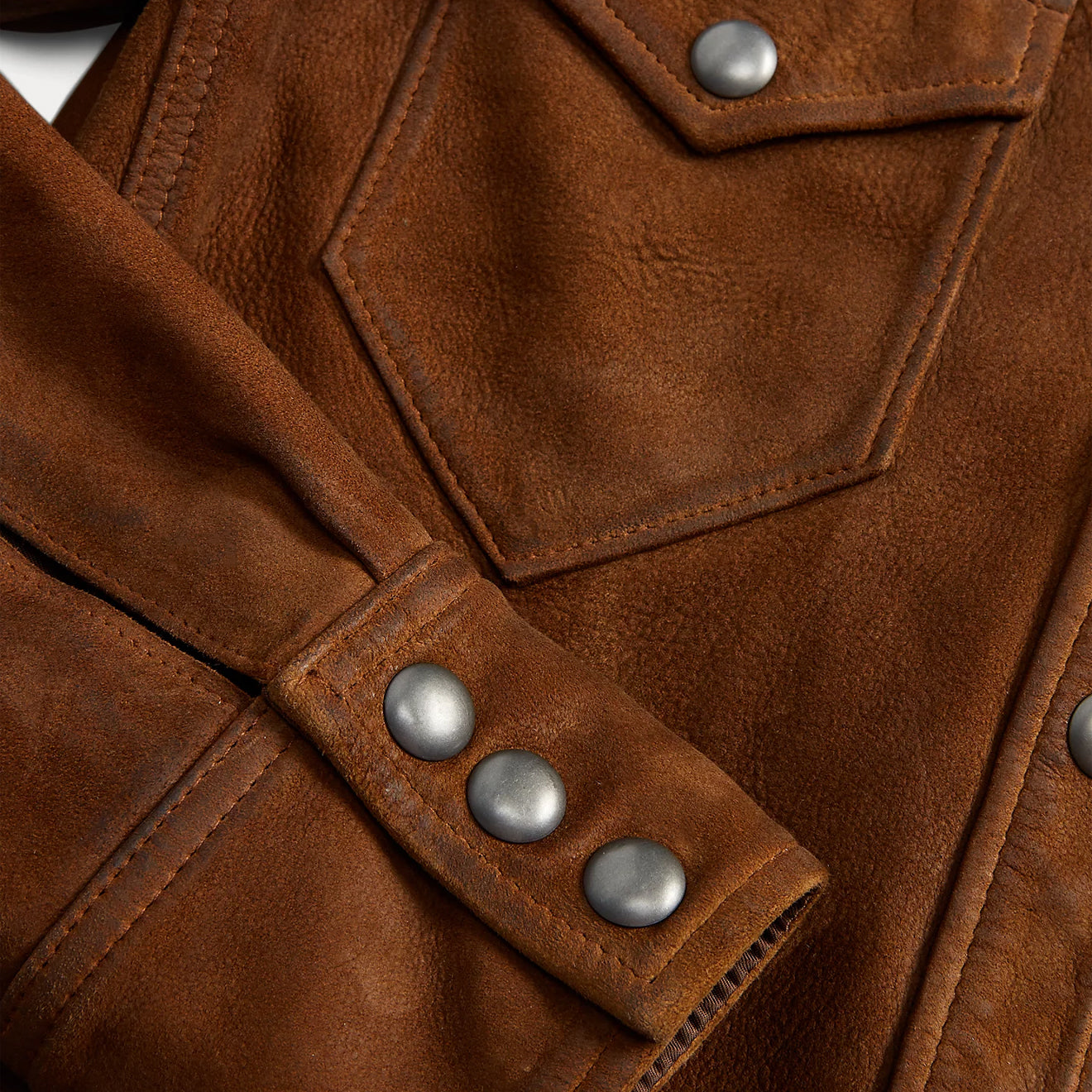 RRL by Ralph Lauren Womens Sheepskin Jacket Medium Brown - The Sporting Lodge