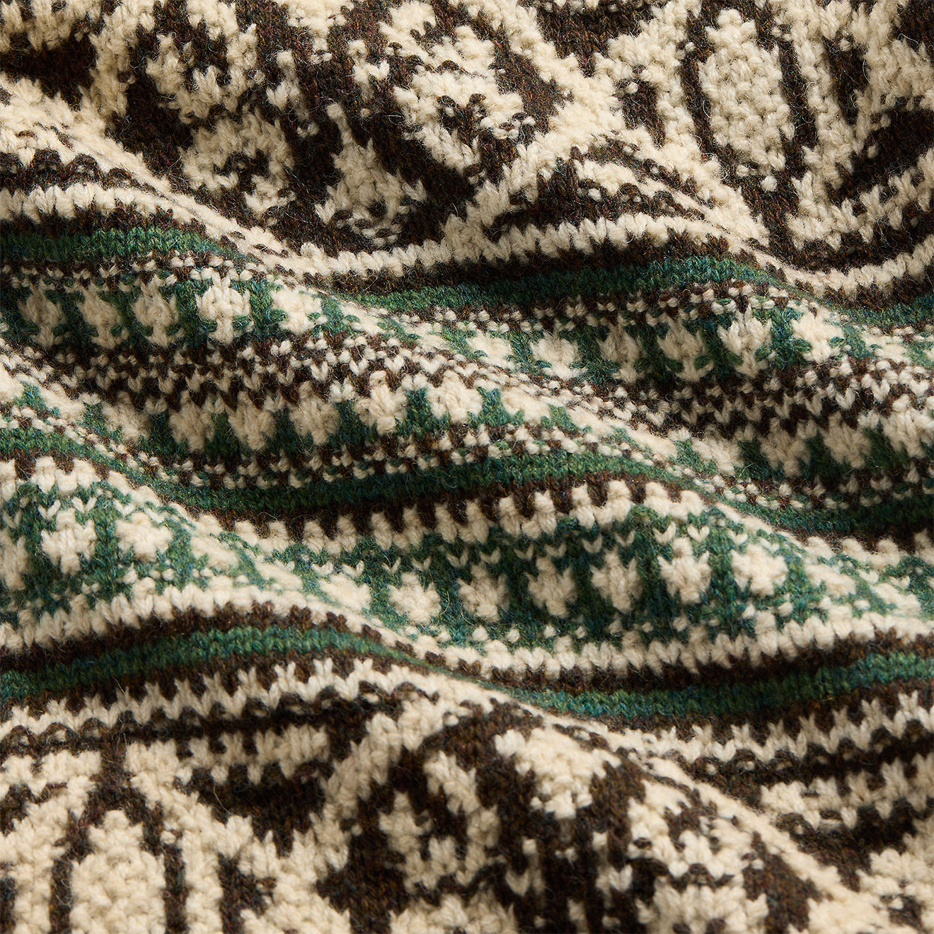 RRL by Ralph Lauren Wool Full-Zip Cardigan Green Multi - The Sporting Lodge