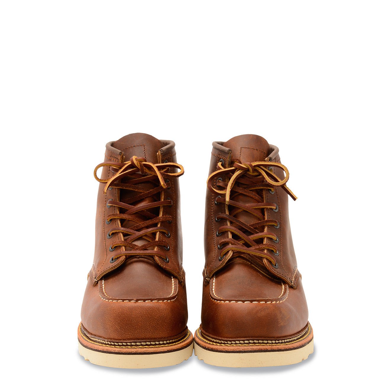 Red Wing Classic 6 Inch Moc Toe Boots Copper Rough and Tough-3