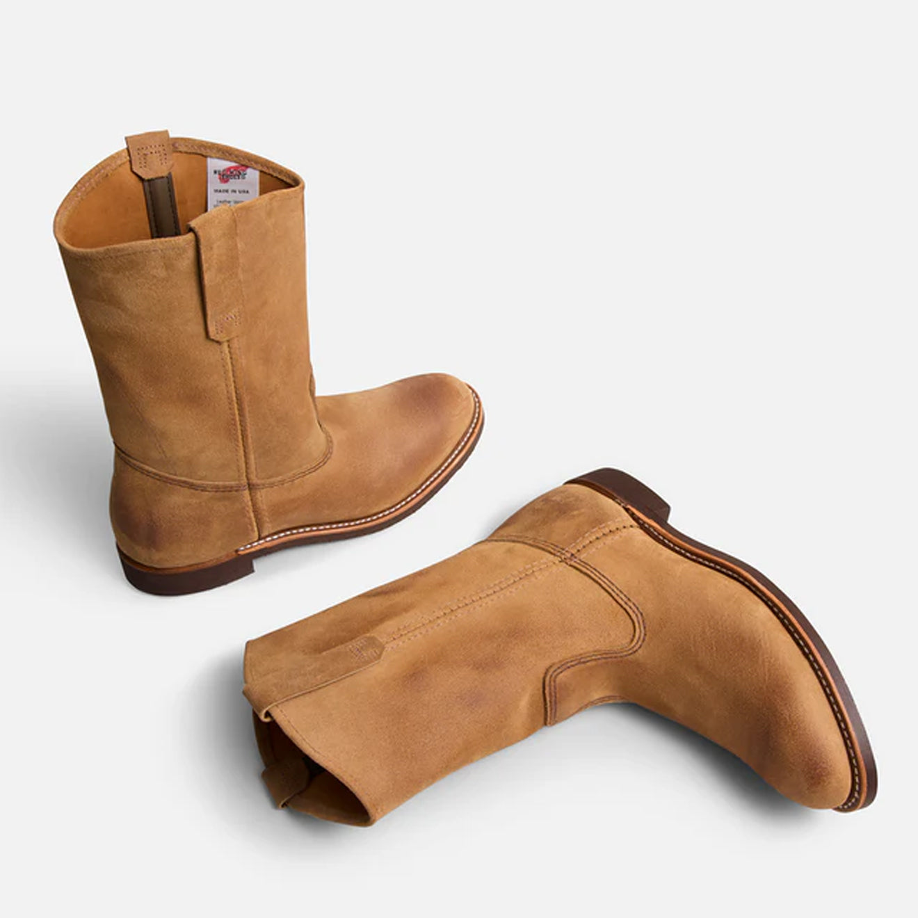 Red Wing 11-Inch Pecos Soft Toe Pull-On Boots Leather Hawthorne Muleskinner