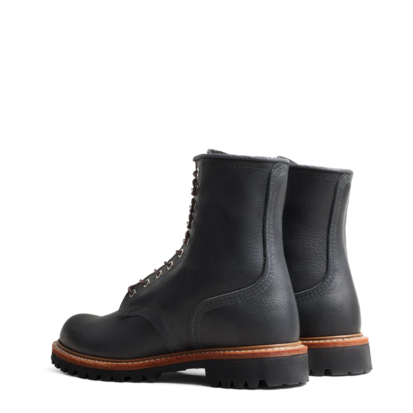 Red Wing 8-Inch Logger Boots Black Oil Slick