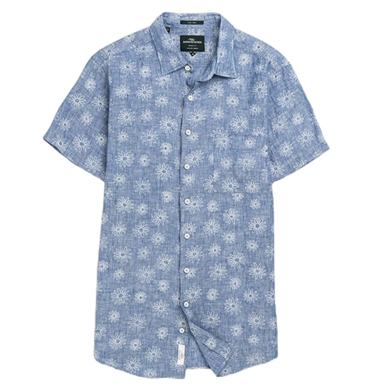 Rodd & Gunn Carleton S/S Sports Fit Shirt Chambray - The Sporting Lodge