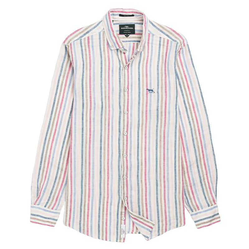 Rodd & Gunn Gimmerburn Sports Fit Shirt Snow - The Sporting Lodge