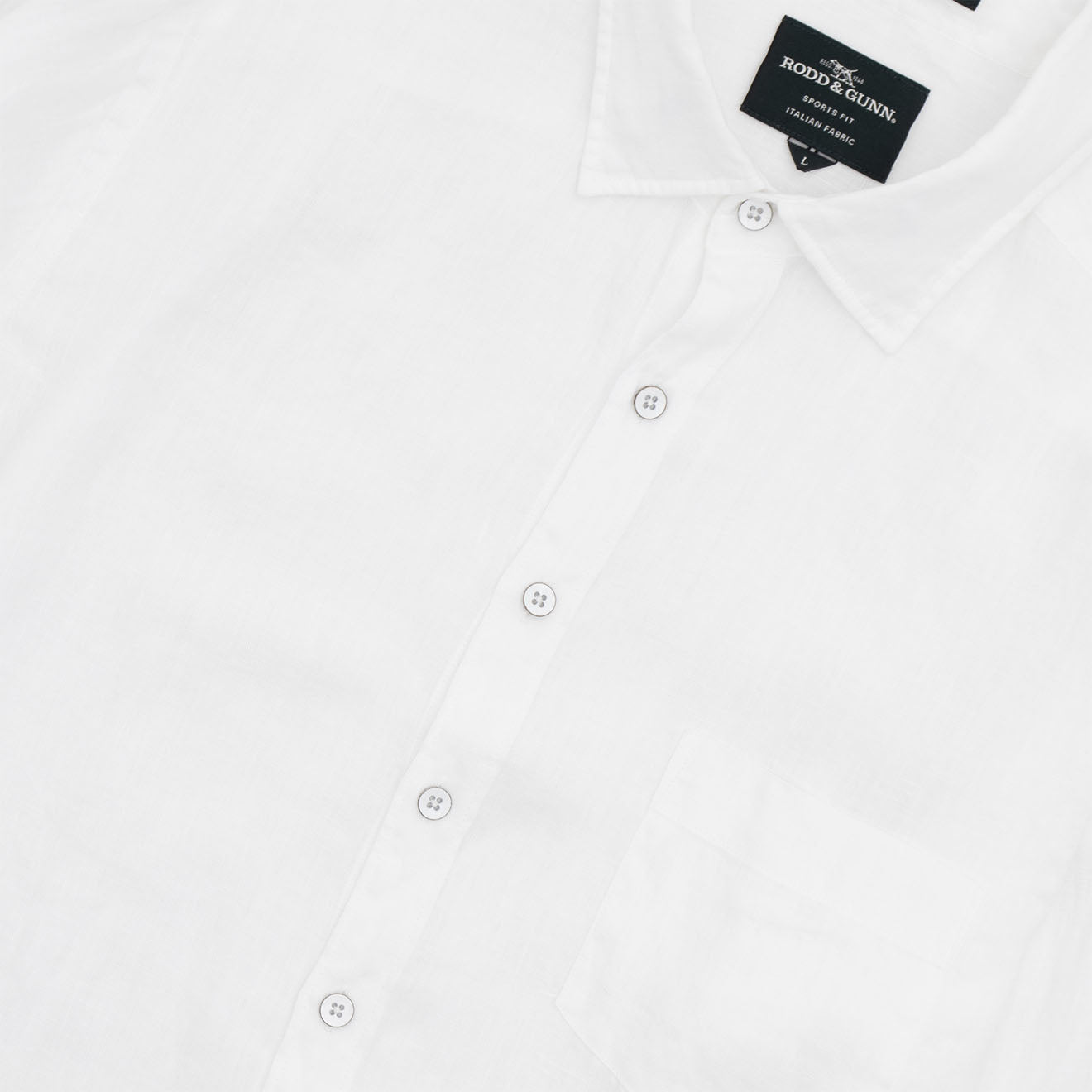 Rodd & Gunn Gunn Coromandel Slim Fit Shirt Snow - The Sporting Lodge
