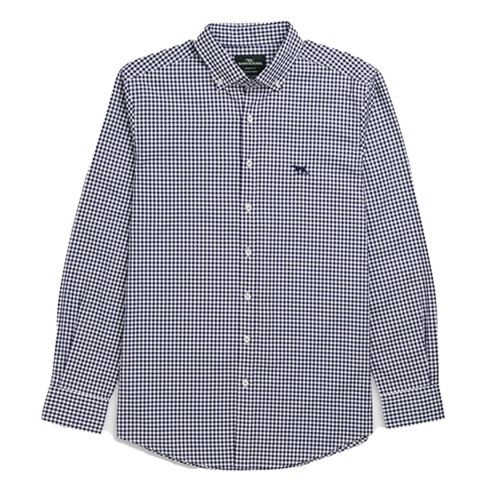 Rodd and Gunn Gunn Check Oxford L/S Shirt Snow - The Sporting Lodge