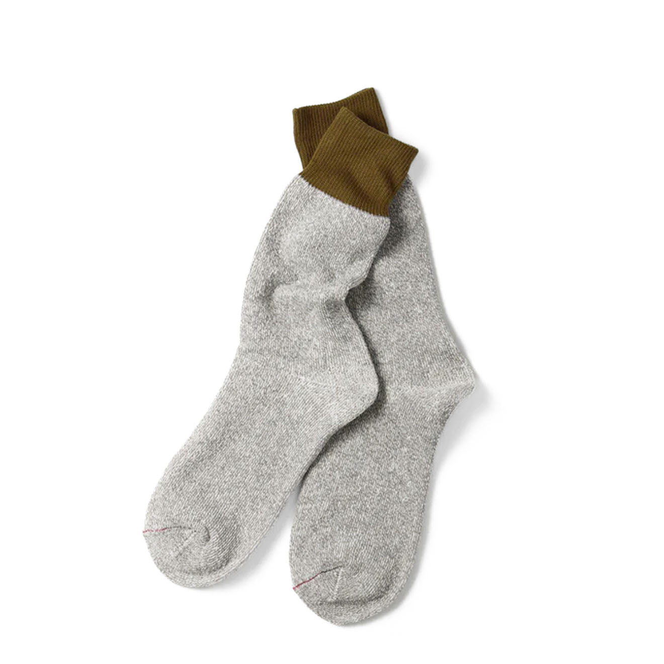 Rototo Double Face Crew Sock Olive / Gray - The Sporting Lodge