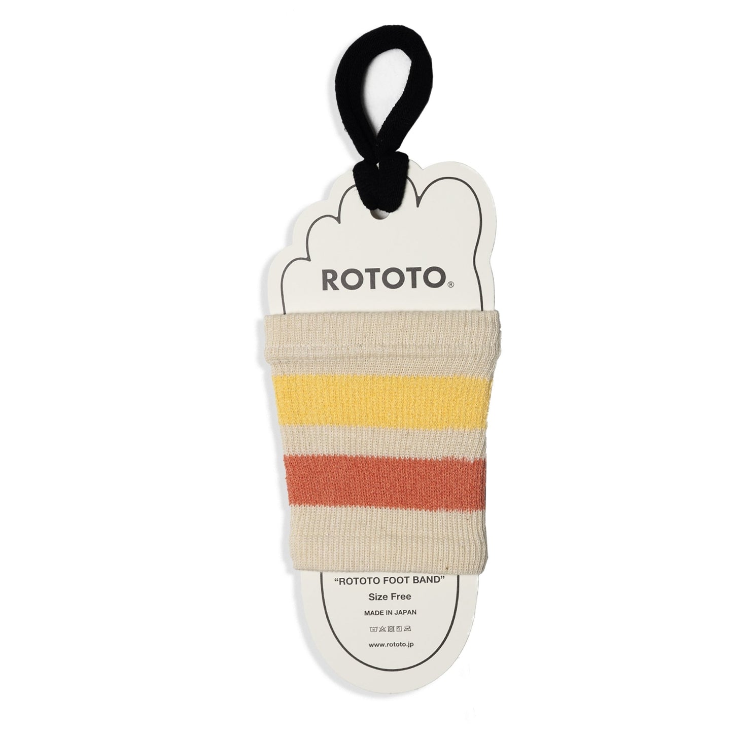 Rototo Sandal Sock Foot Band Coral / Light Yellow - The Sporting Lodge