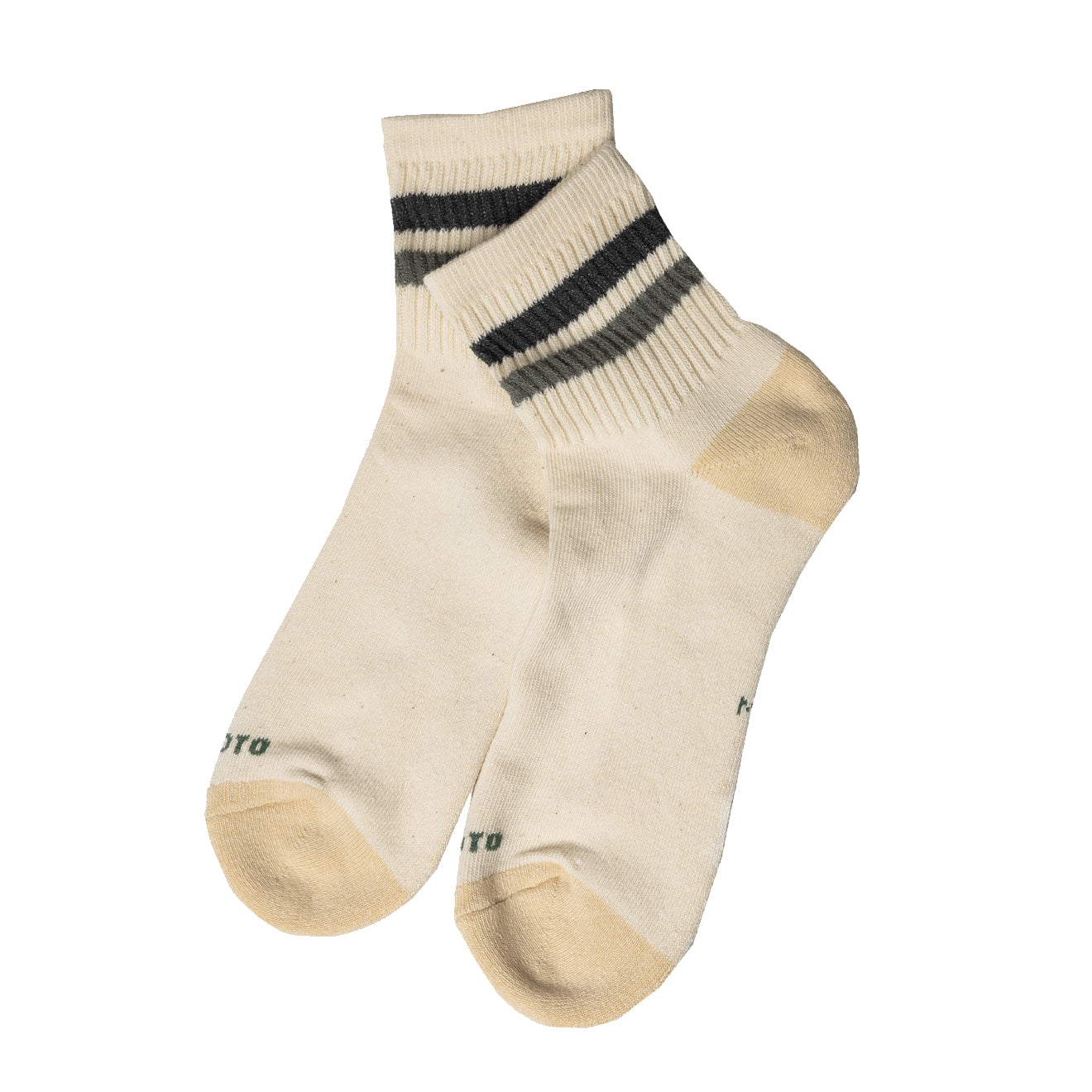 Rototo Two Stripe Sock Charcoal / Gray - The Sporting Lodge