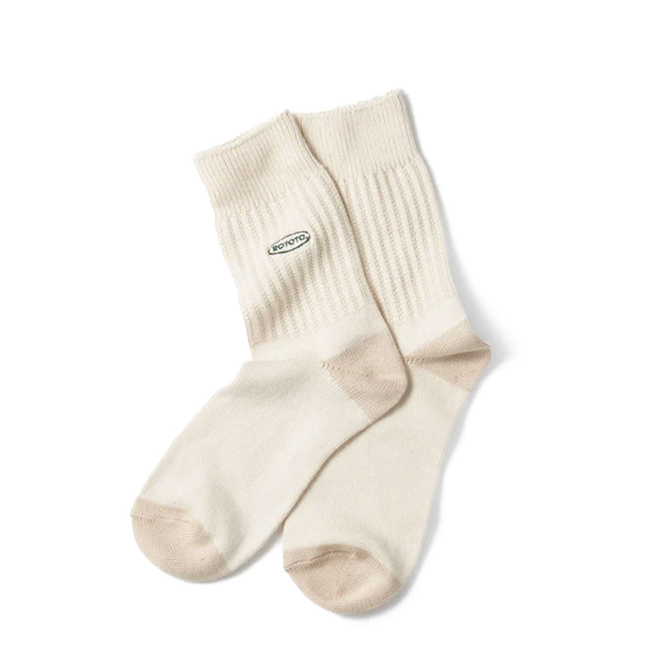 Rototo Womens Multi Stripe Sock Ivory - The Sporting Lodge