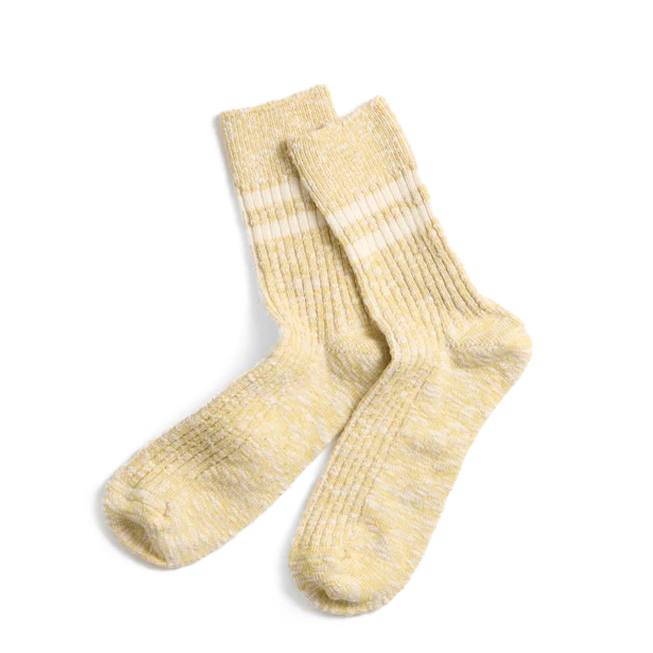 Rototo Womens Two Stripe Sock Light Yellow - The Sporting Lodge