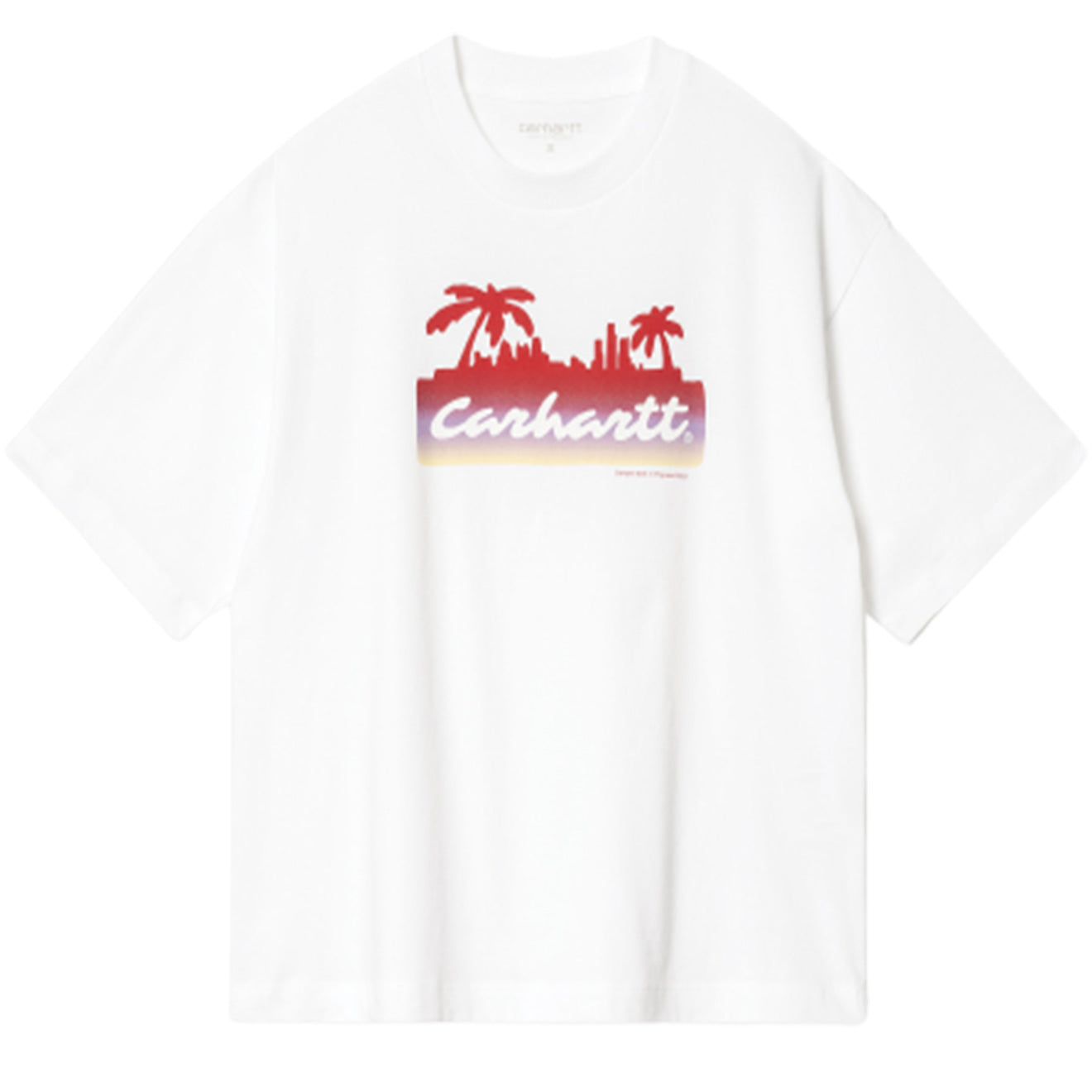 Carhartt WIP Womens S/S Palm Script T-Shirt White - The Sporting Lodge