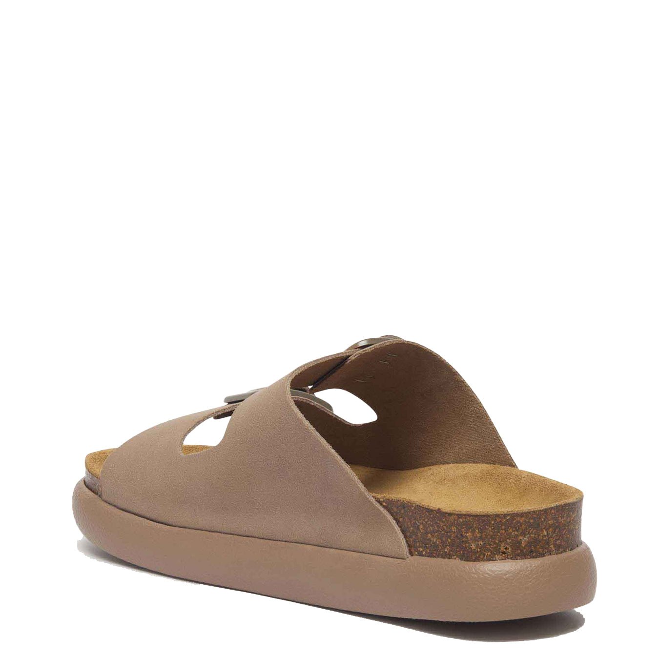 Scholl Womens Noelle Chunky Cork Sandals Dark Beige - The Sporting Lodge