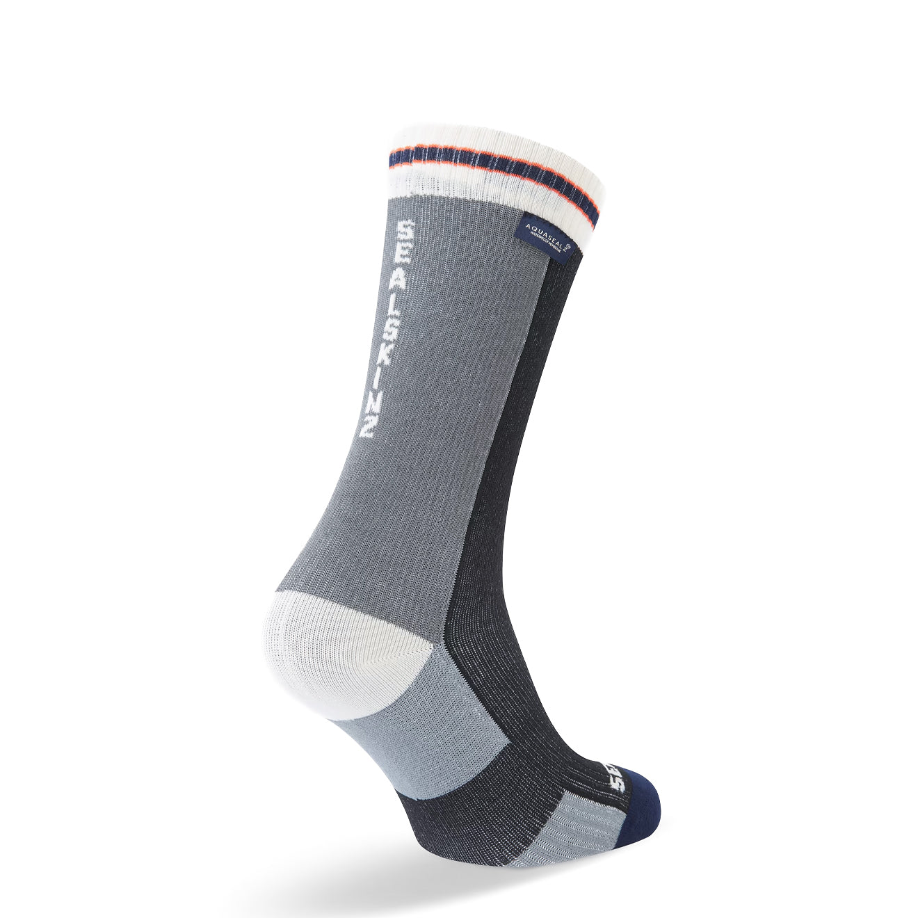 Sealskinz Billockby Waterproof All Weather Mid Length Lightweight Cycling Sock Black