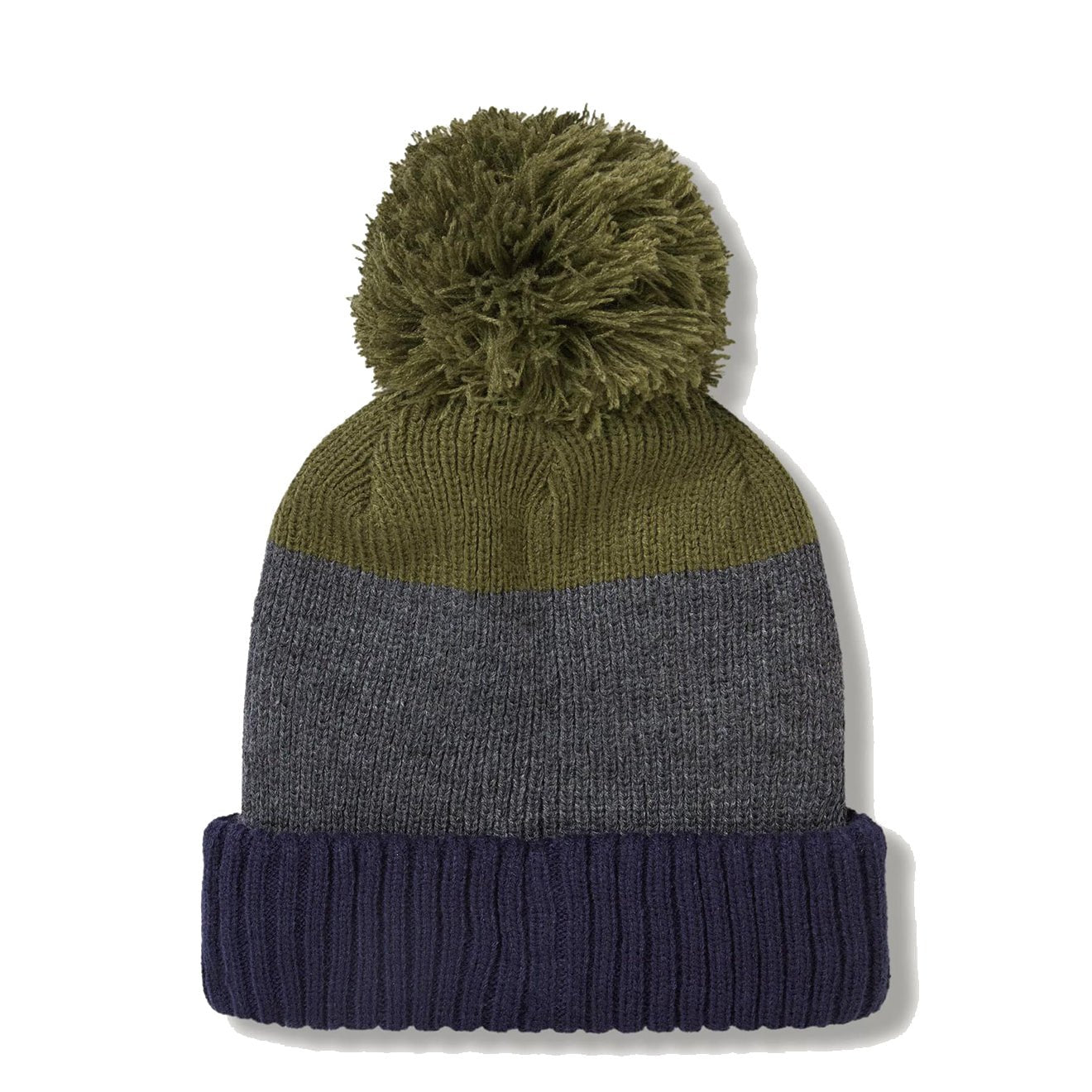 Sealskinz Flitcham WP CW Bobble Hat Blue / Grey / Green - The Sporting Lodge