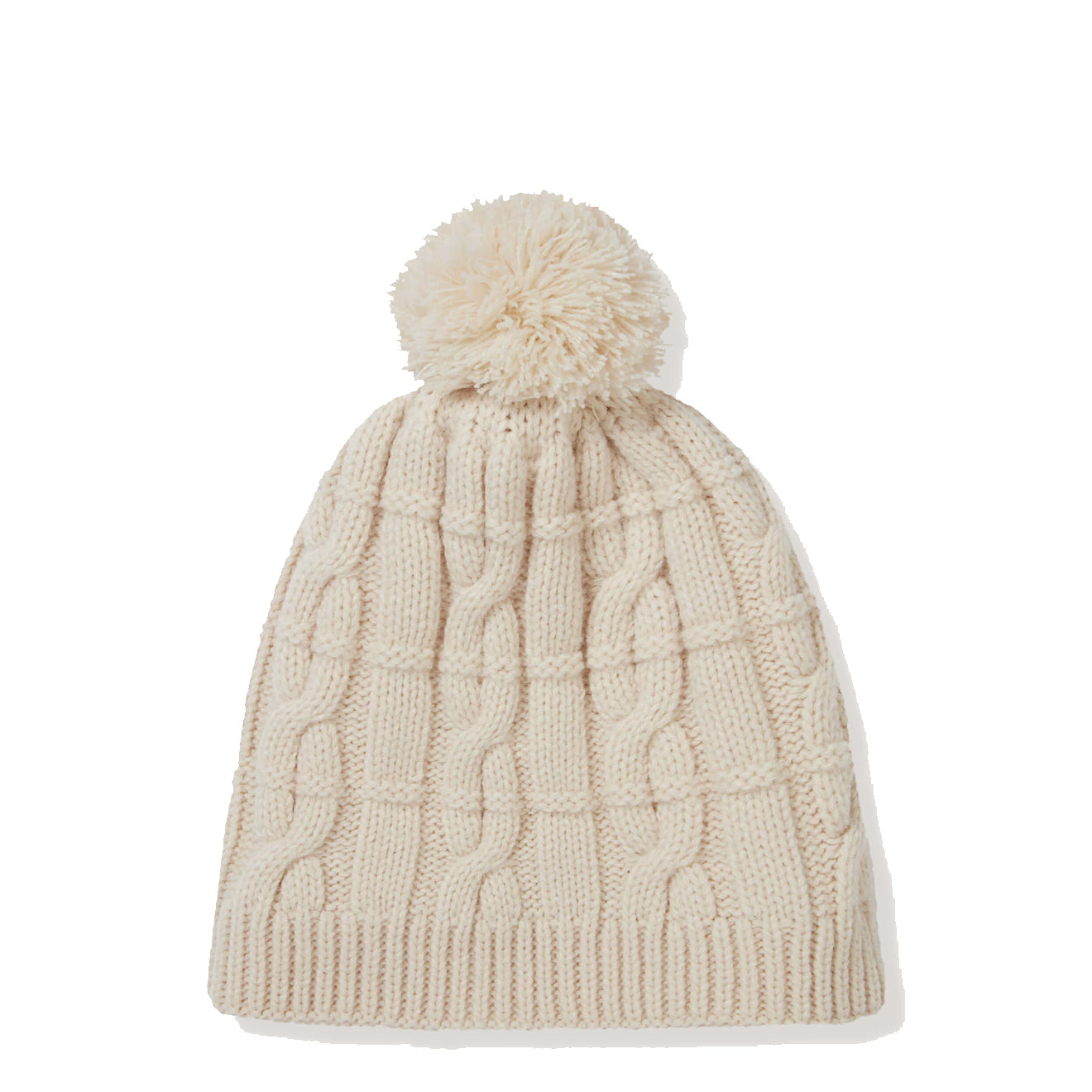 Sealskinz Hemsby WP CW Cable Knit Bobble Hat Cream - The Sporting Lodge