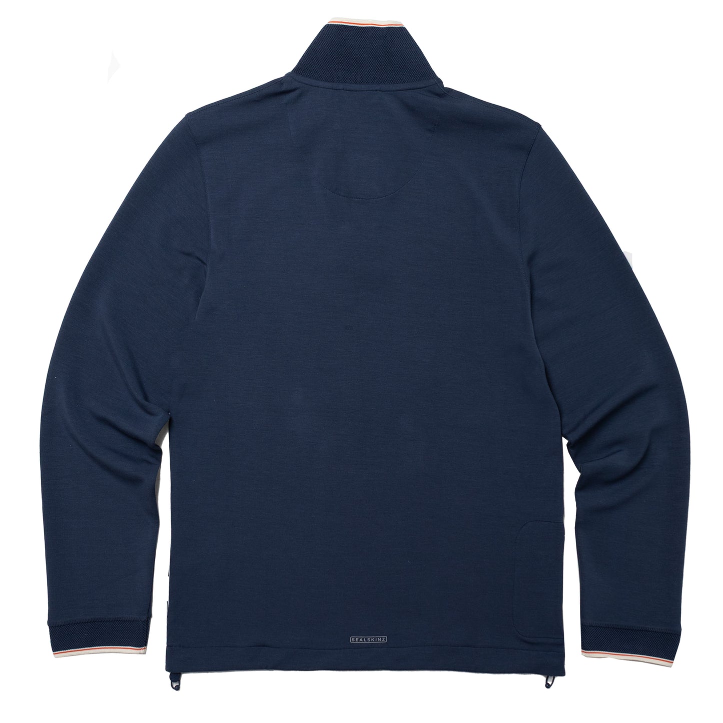Sealskinz Saxthorpe Funnel Neck 1/2 Button top Navy - The Sporting Lodge