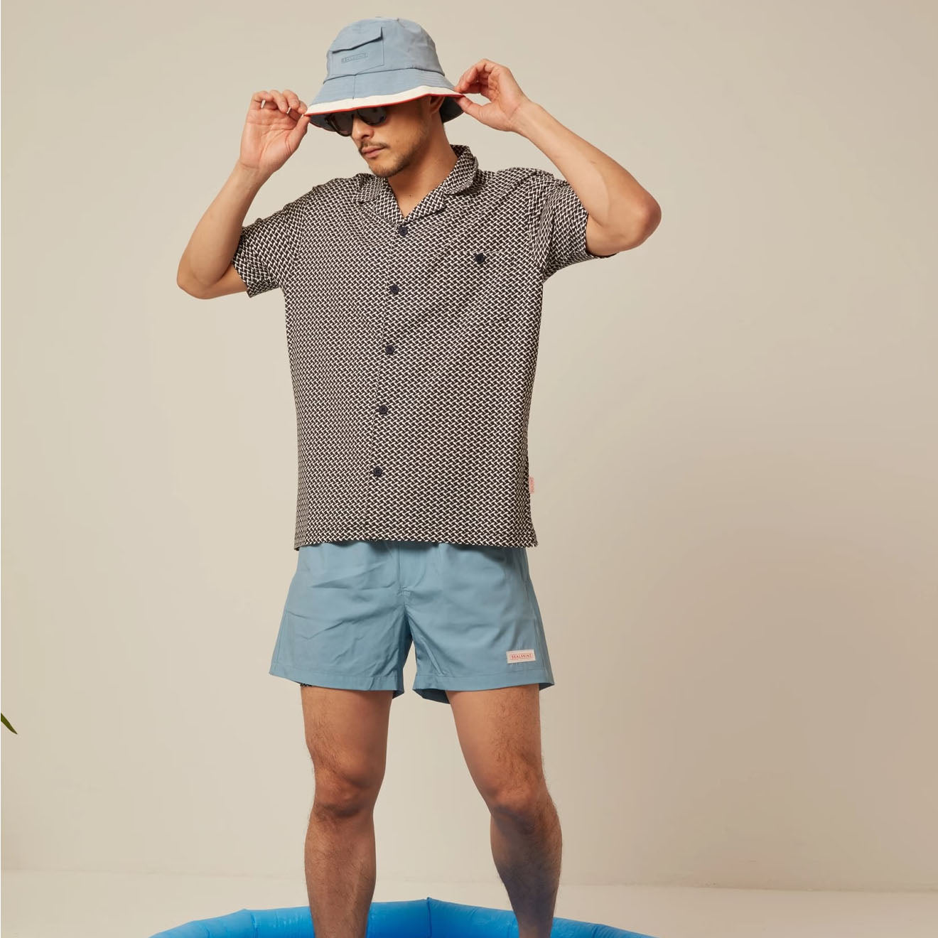 Sealskinz Southwood Quick Dry Plain Swim short Blue - The Sporting Lodge