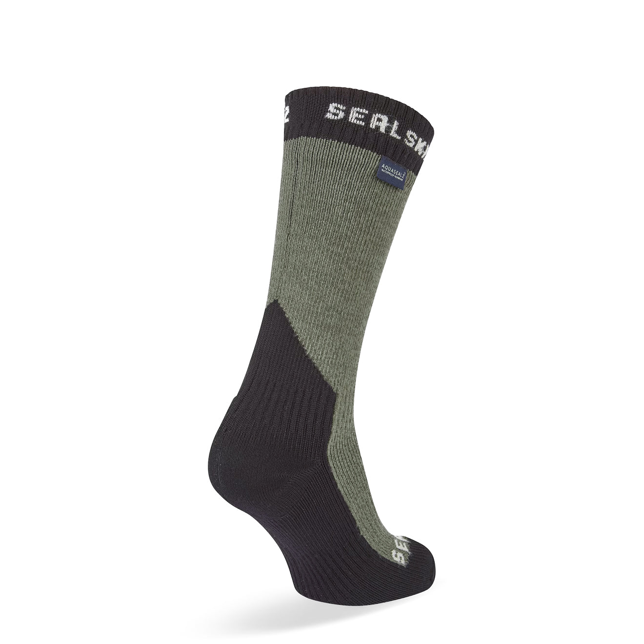 Sealskinz Stanfield Waterproof Extreme Cold Weather Mid Length Sock Olive