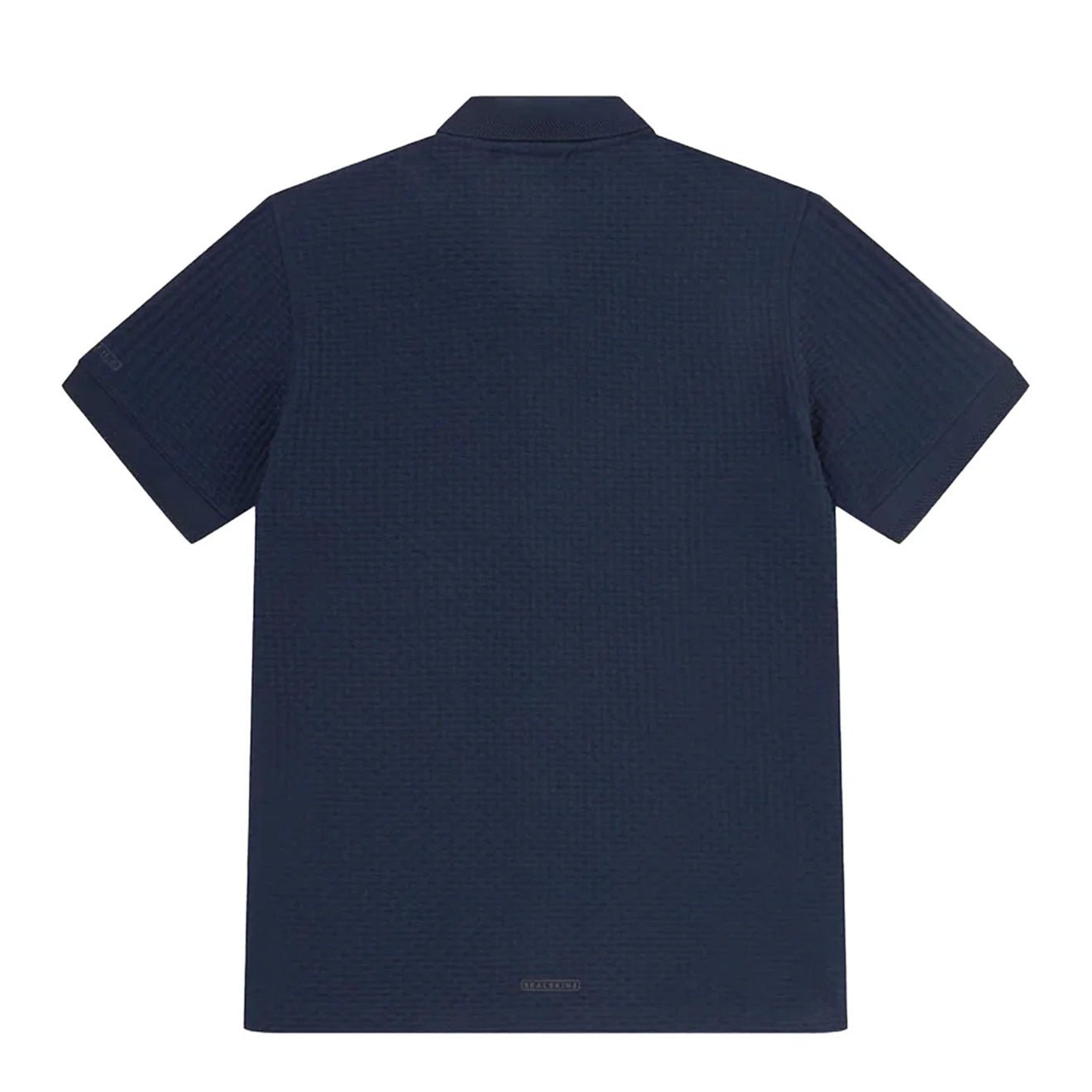 Sealskinz Stokesby SS Button Through Jacquard Polo Shirt Navy