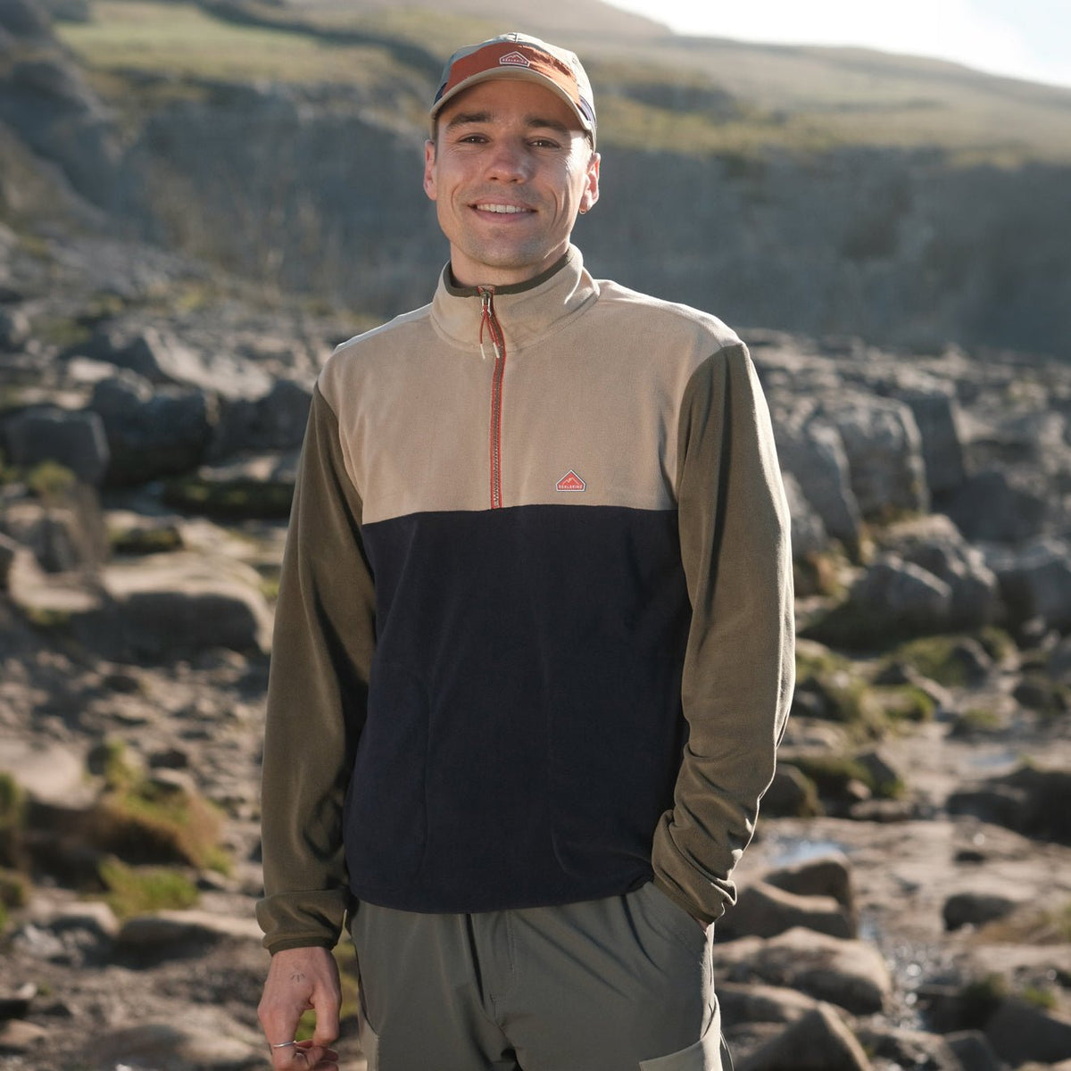 Sealskinz Toney Fleece Quarter Zip Stone