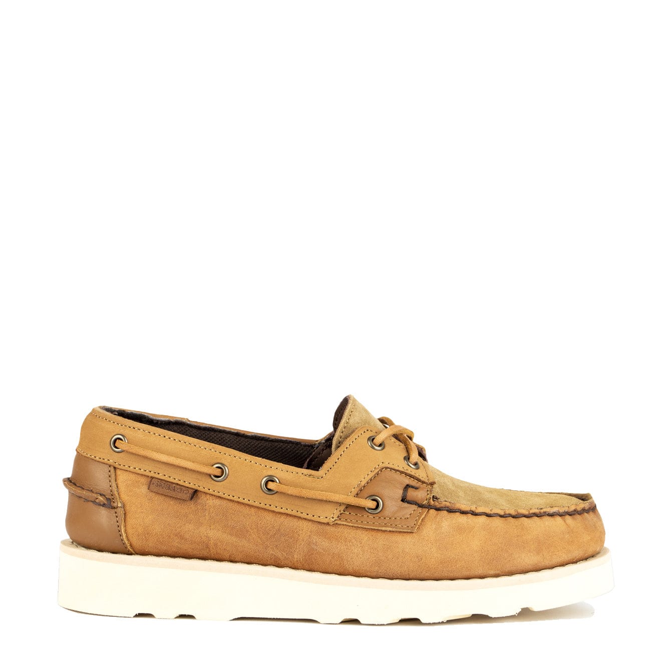 Sebago x Engineered Garments Rossisland Mix Eva Brown Tan - The Sporting Lodge