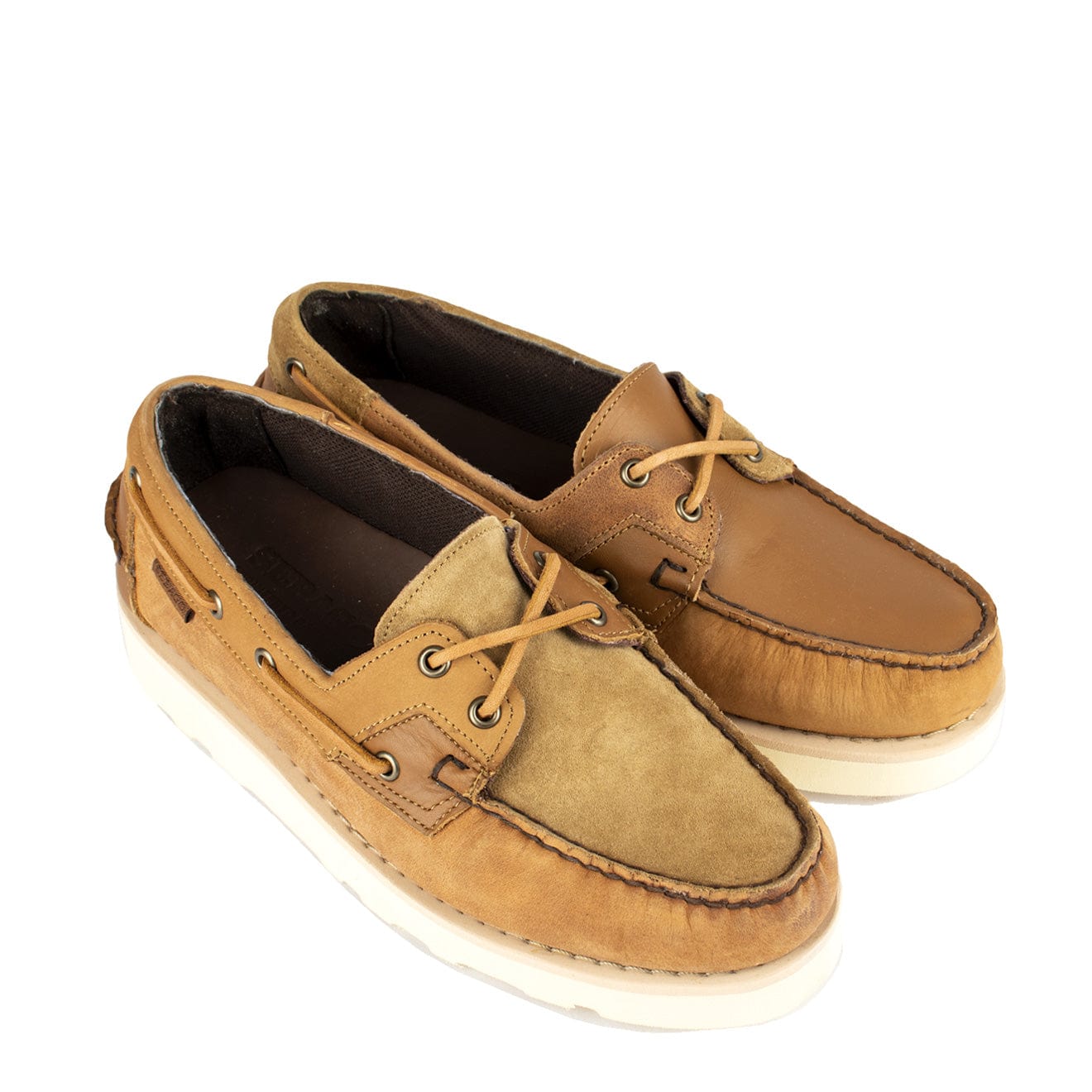 Sebago x Engineered Garments Rossisland Mix Eva Brown Tan - The Sporting Lodge