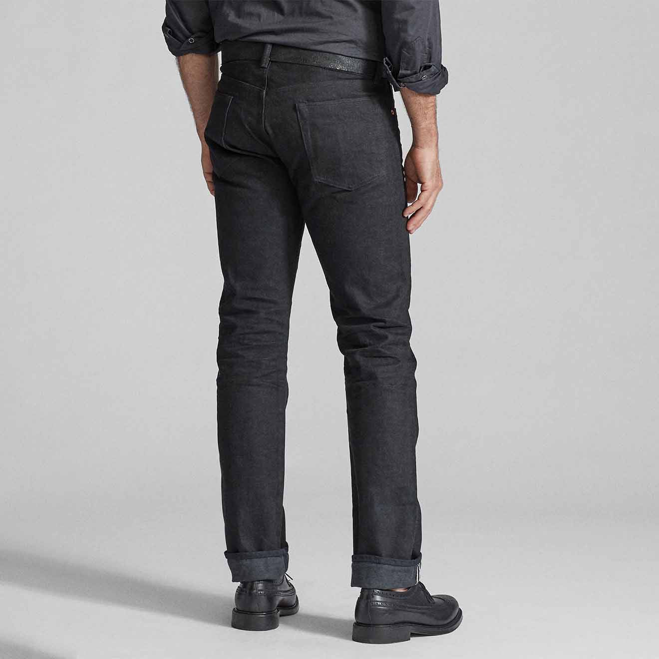 RRL by Ralph Lauren Slim Fit Selvedge Jean Black-5