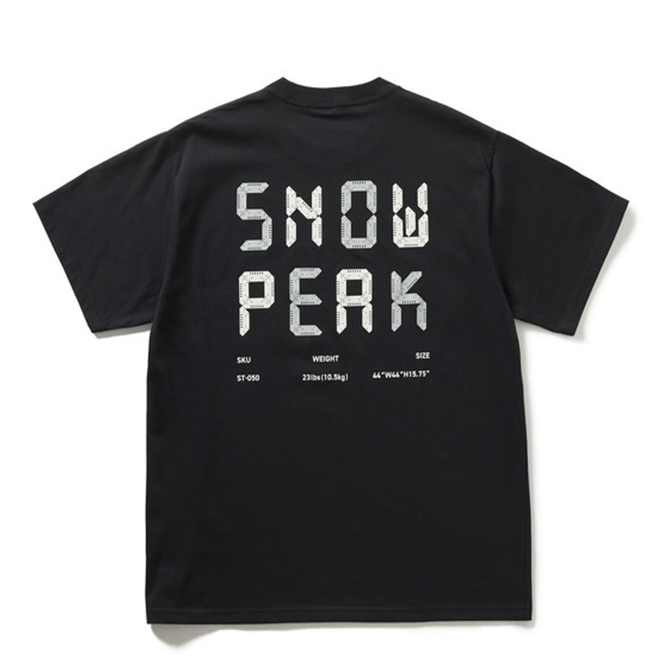 Snow Peak Back Printed Logo T-Shirt Black