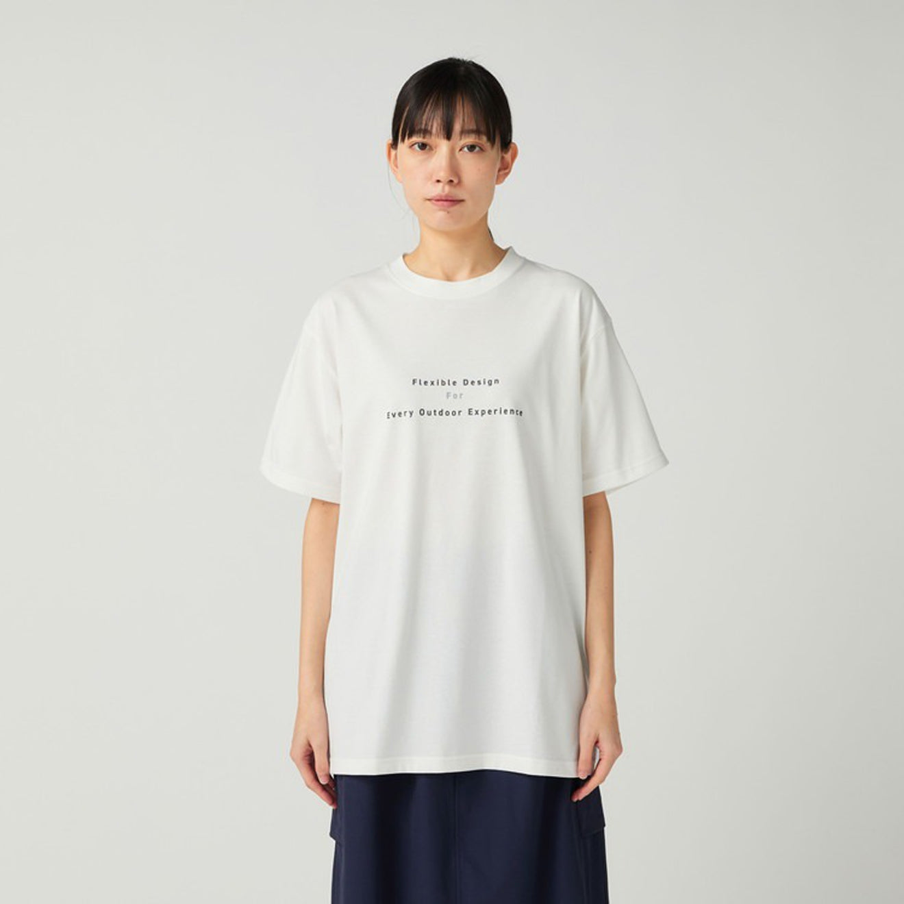 Snow Peak Back Printed Logo T-Shirt Off White
