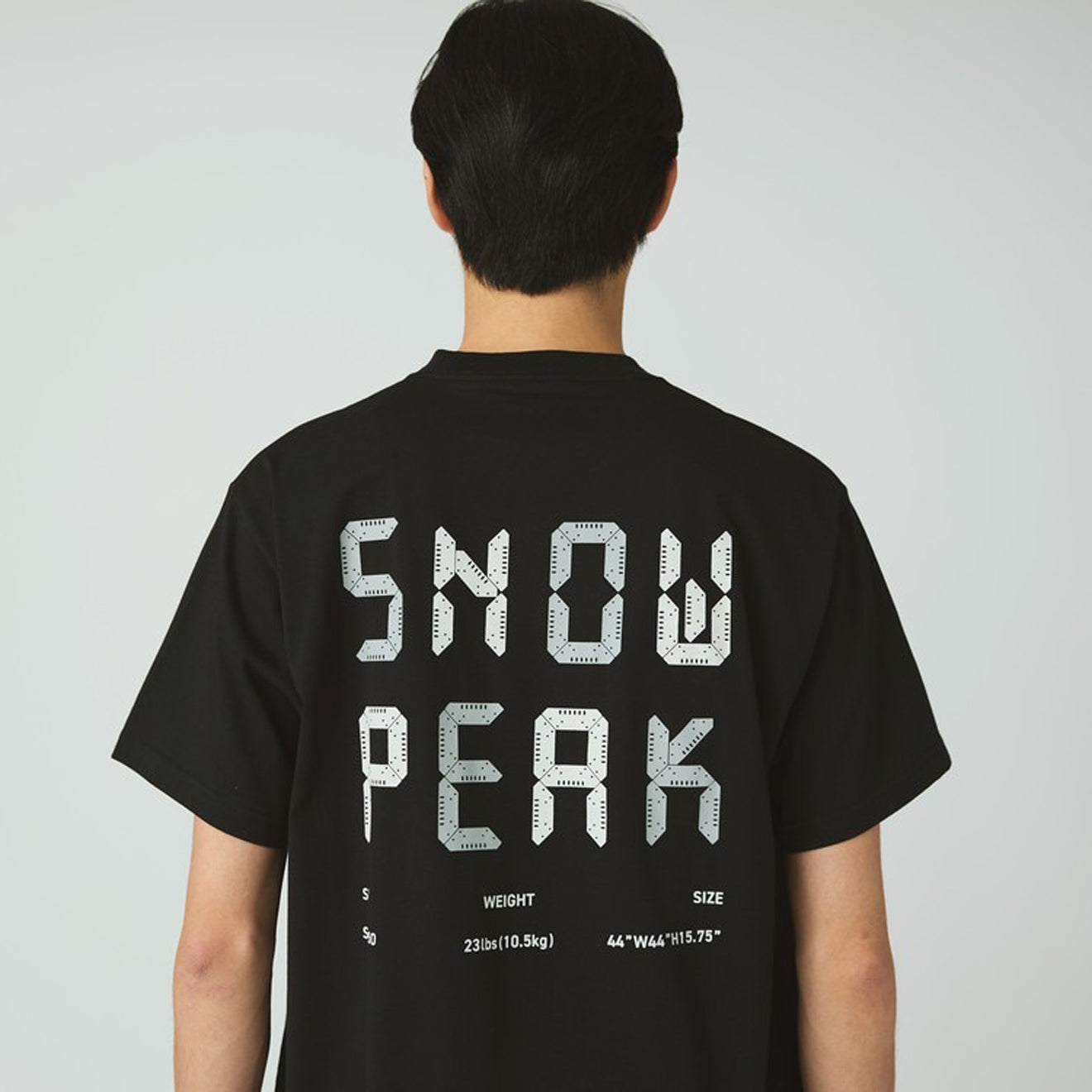 Snow Peak Back Printed Logo T-Shirt Black