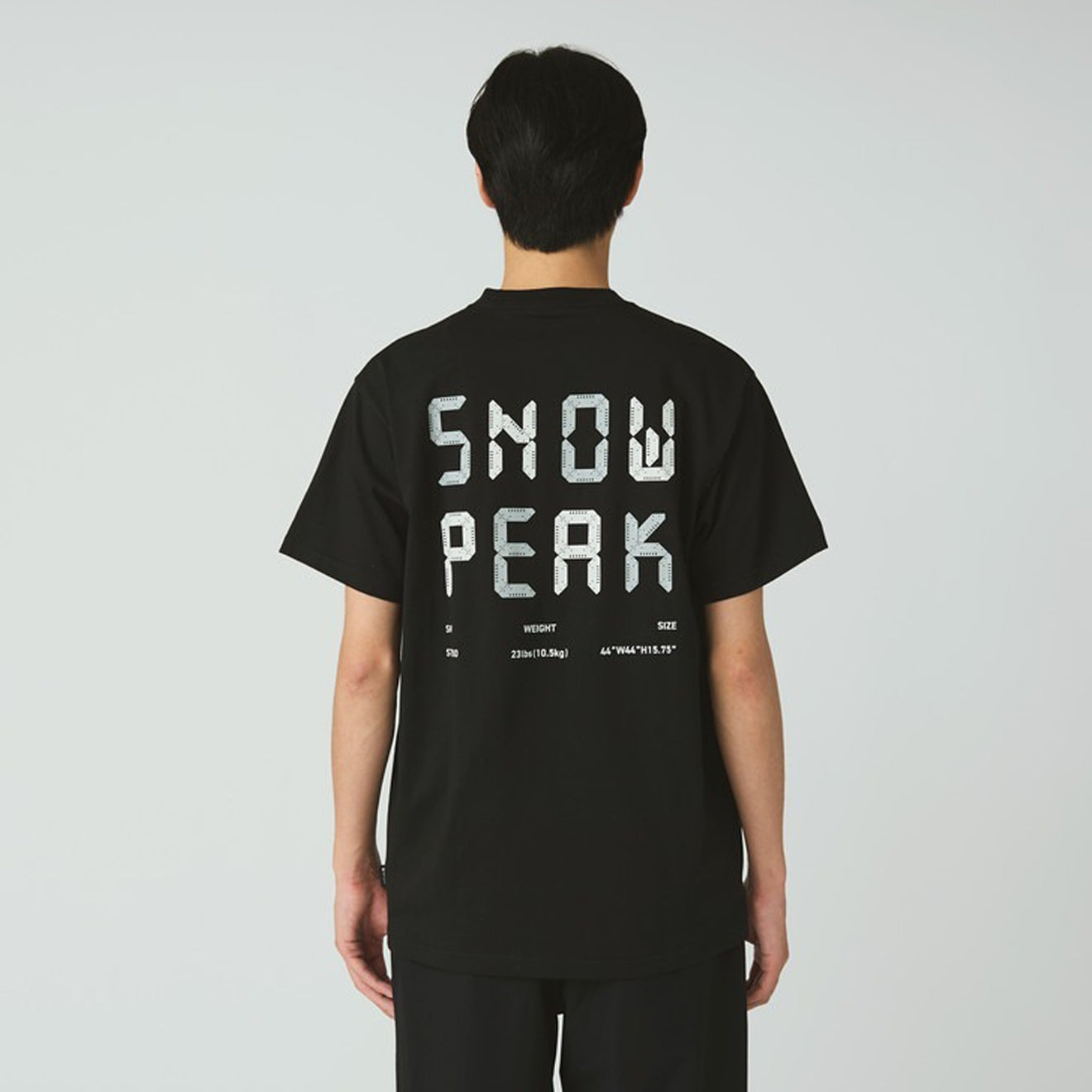 Snow Peak Back Printed Logo T-Shirt Black