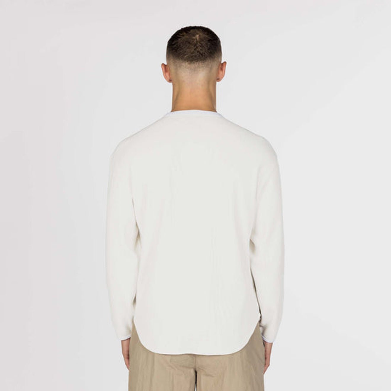 Snow Peak Dry Waffle L/S T-Shirt Off White