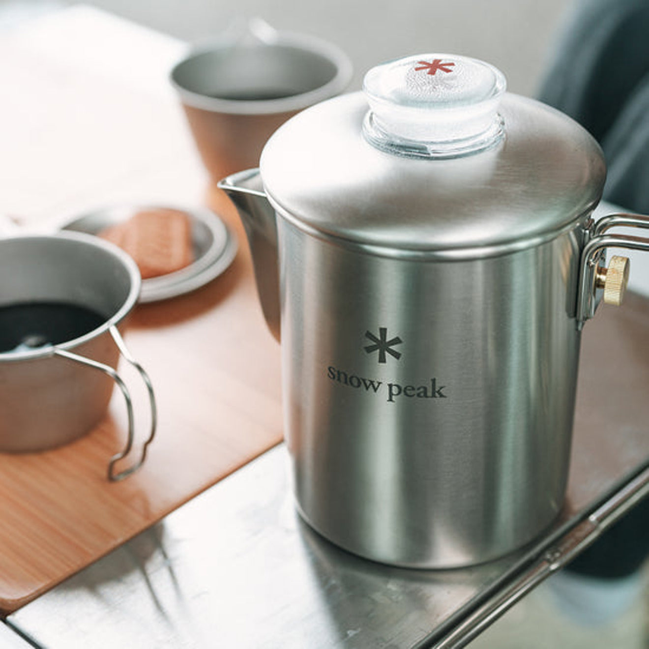 Snow Peak Field Coffee Master Silver - The Sporting Lodge