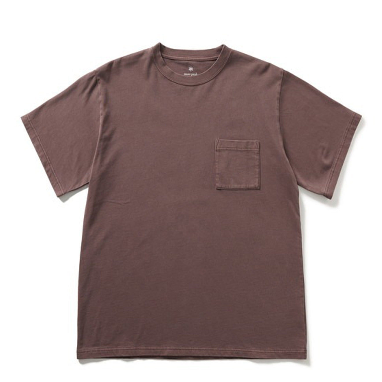 Snow Peak Garment Dyed T-Shirt Burgundy