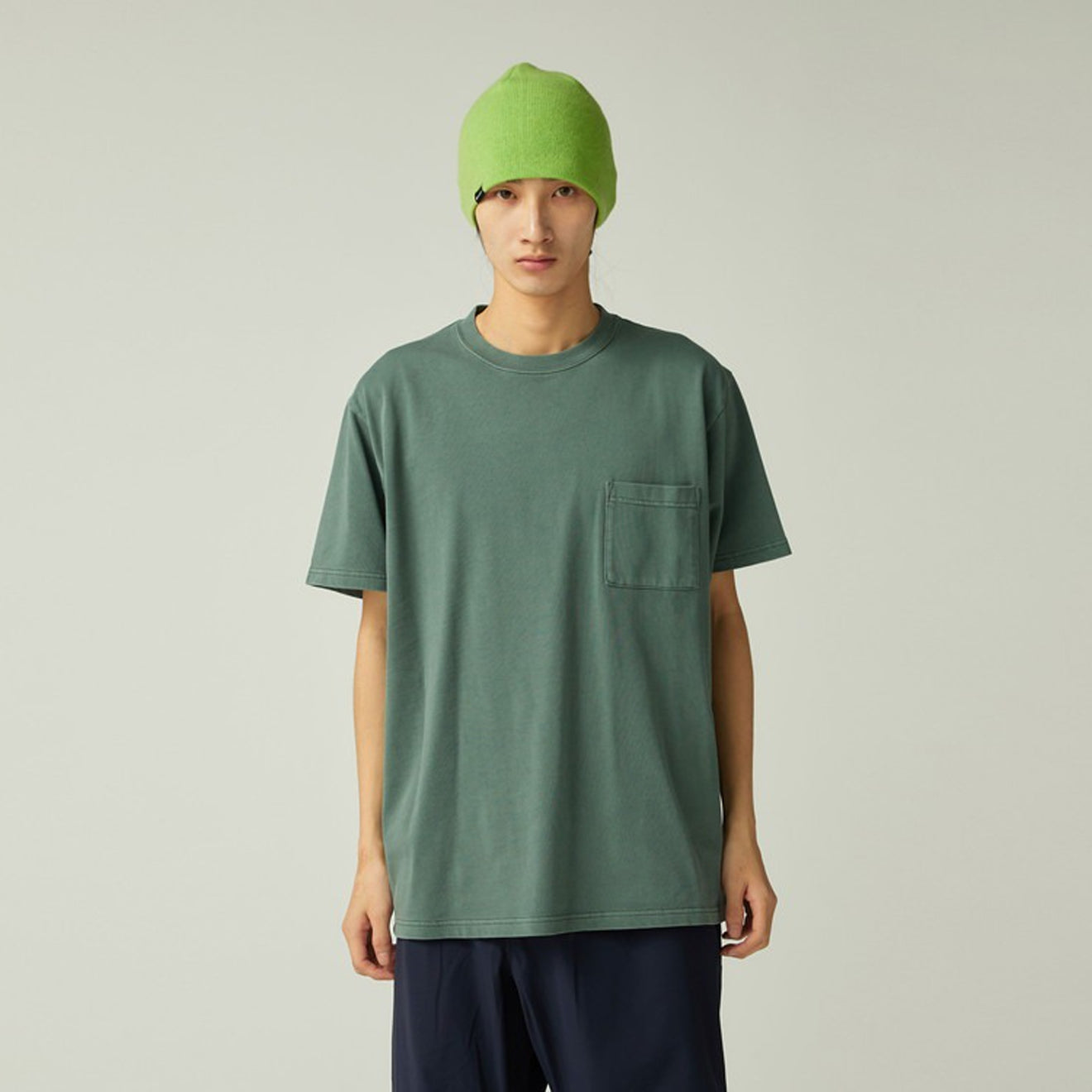Snow Peak Garment Dyed T-Shirt Dark Green